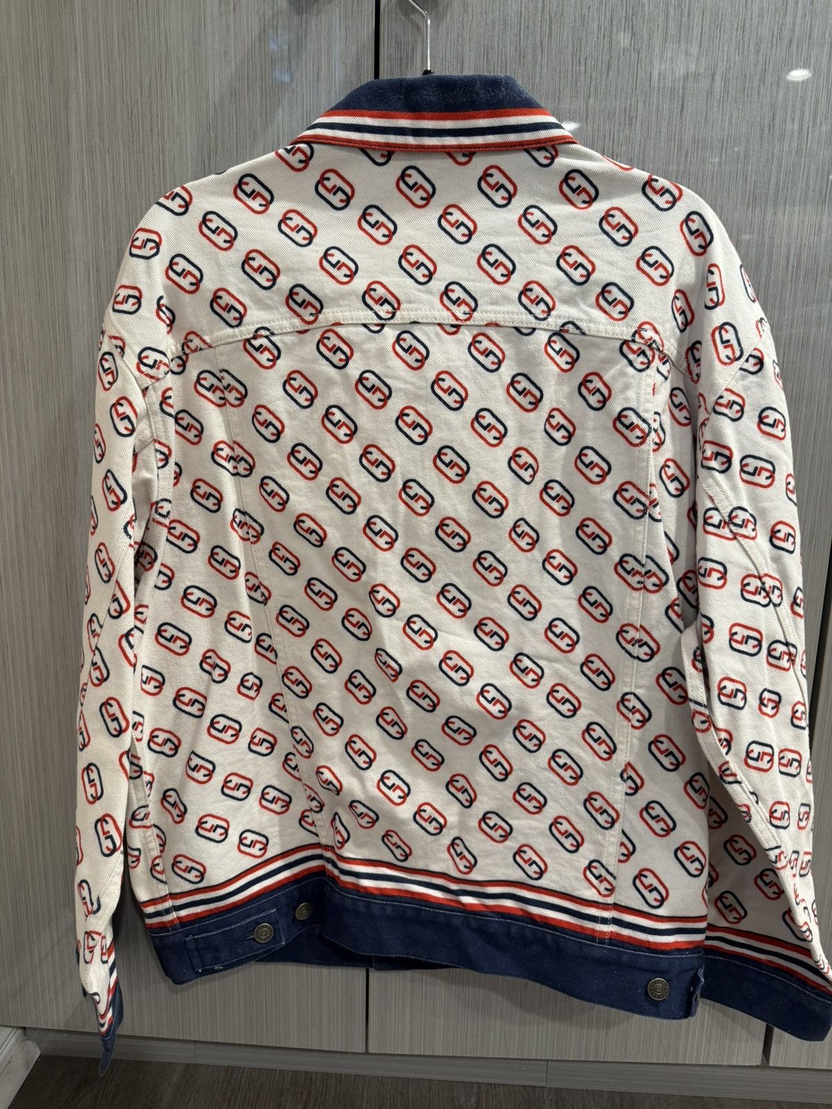 Gucci Gucci Beige Denim GG Jacket Size US M / EU 48-50 / 2 - 2 Thumbnail