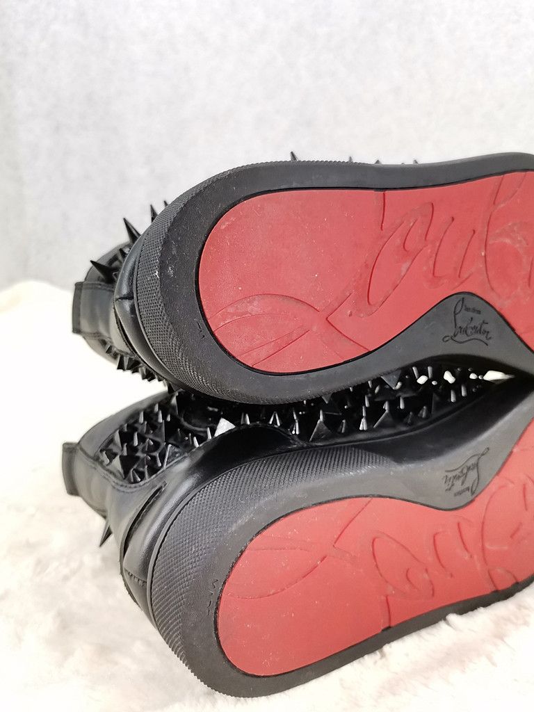 Christian Louboutin CHRISTIAN LOUBOUTIN off black spike shoes hi-cut Size US 8 / EU 41 - 5 Thumbnail