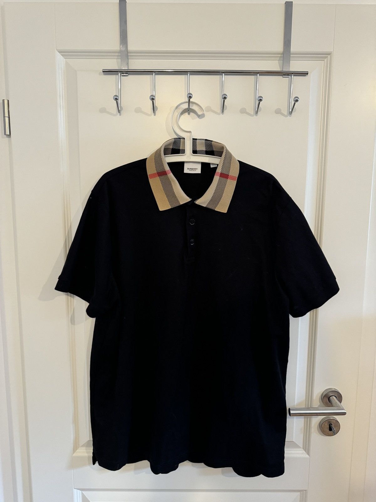 image of Burberry Poloshirt in Black, Men's (Size 2XL)