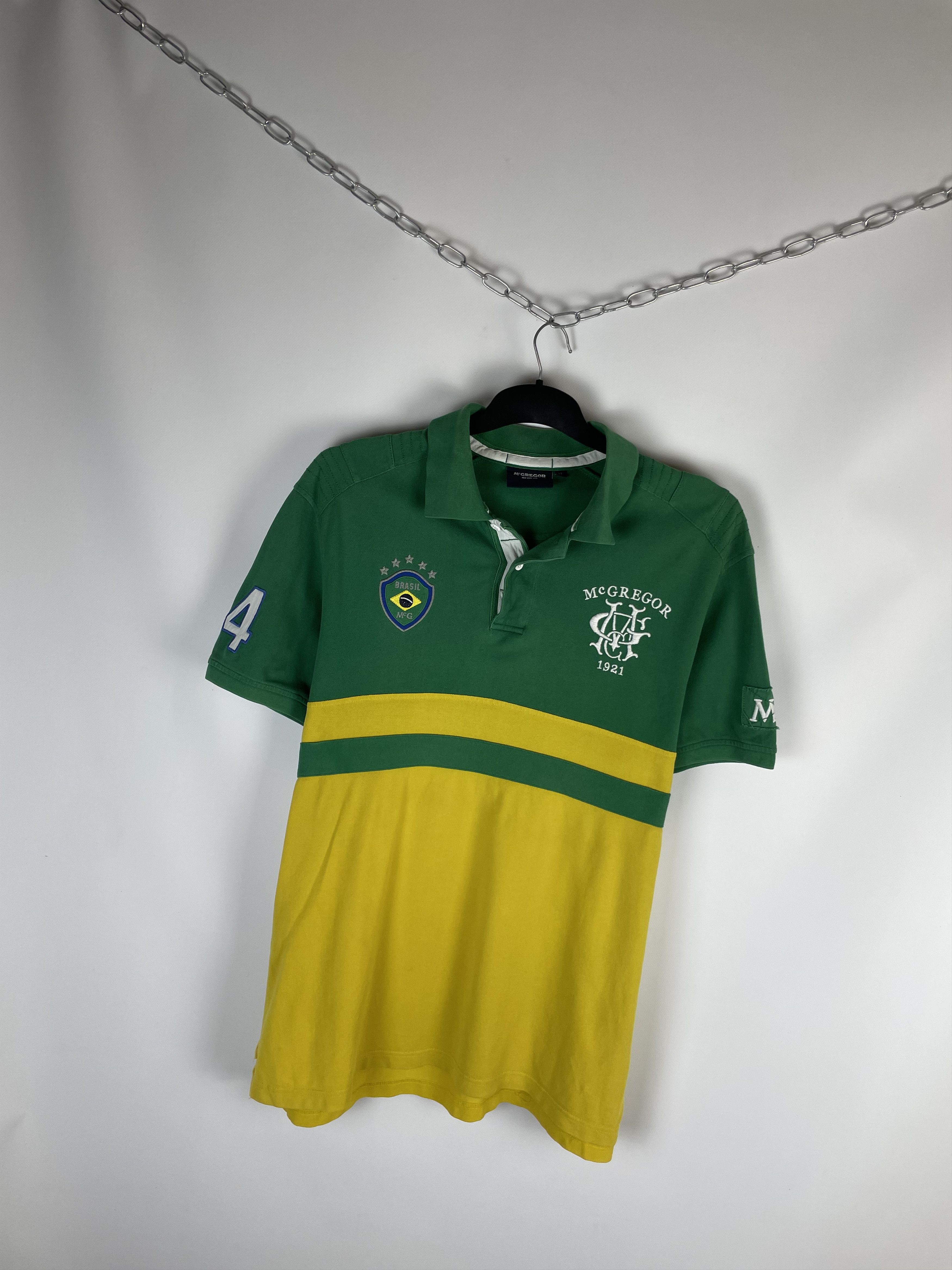 McGregor Vintage Polo Brasil Big Logo 90 Size US XL / EU 56 / 4 - 2 Thumbnail