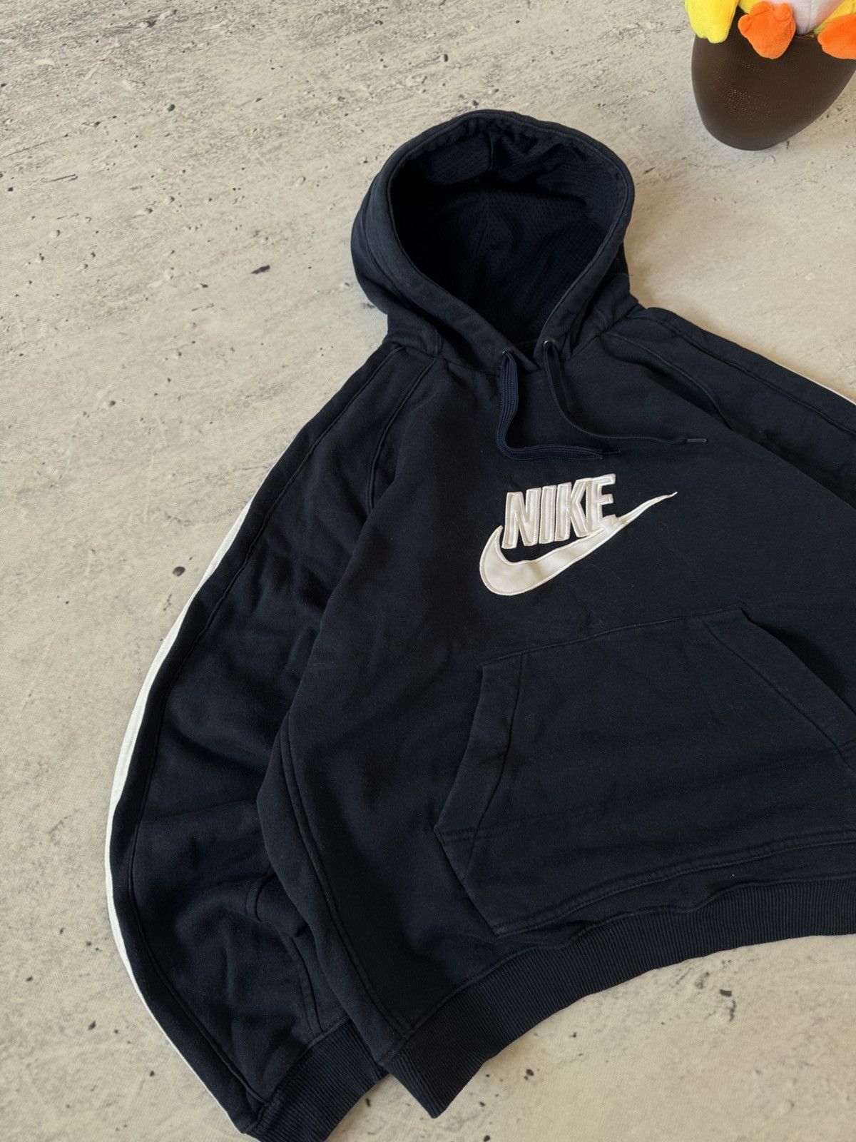Nike × Vintage NIKE VINTAGE 00s y2k OVERSIZE BAGGY HOODIE CENTER LOGO Size US L / EU 52-54 / 3 - 2 Thumbnail