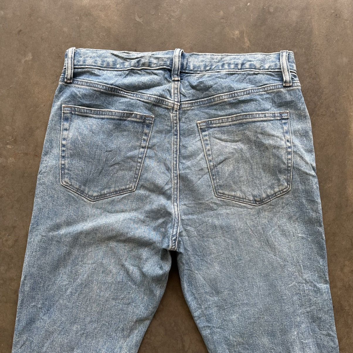 Japanese Brand Vintage Japanese Distressed Faded Denim Jean Pant W33 Size US 33 - 11 Thumbnail