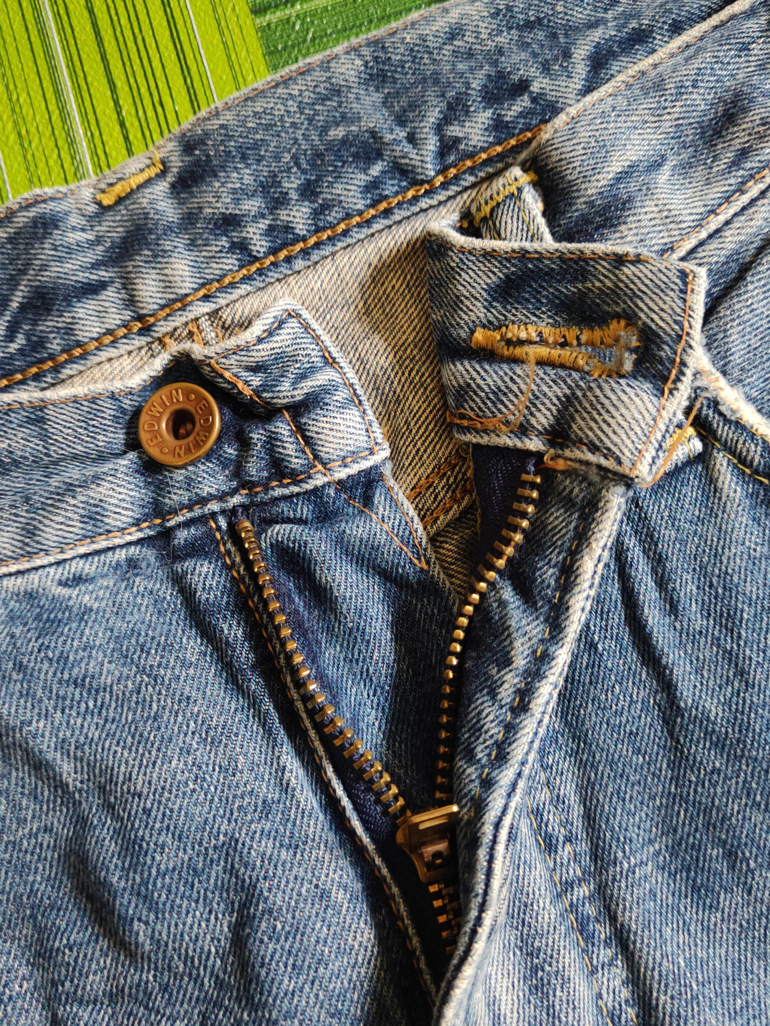 Edwin Edwin Blue Faded Distressed Ripped Jeans #S2330 Size US 30 / EU 46 - 14 Thumbnail