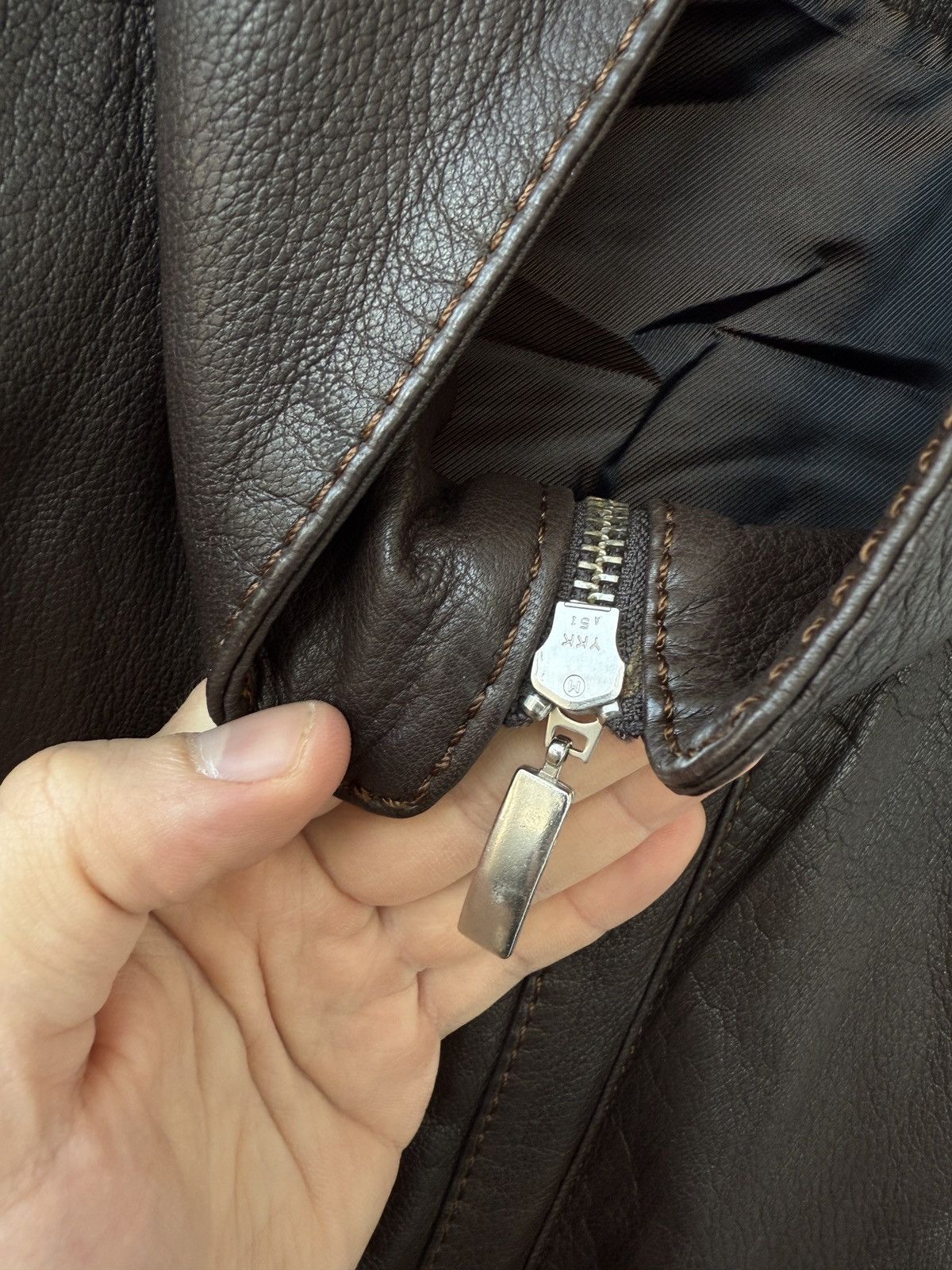 Genuine Leather Echt Leder Deer leather jacket brown Size US XXL / EU 58 / 5 - 5 Thumbnail