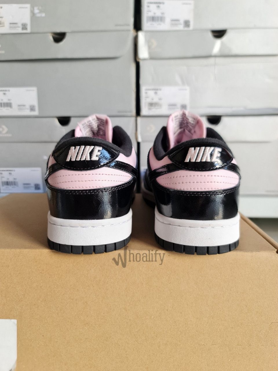 Nike Nike Dunk Low Women's Black Pink Foam DJ9955-600 Size US 11.5 / IT 41.5 - 8 Thumbnail