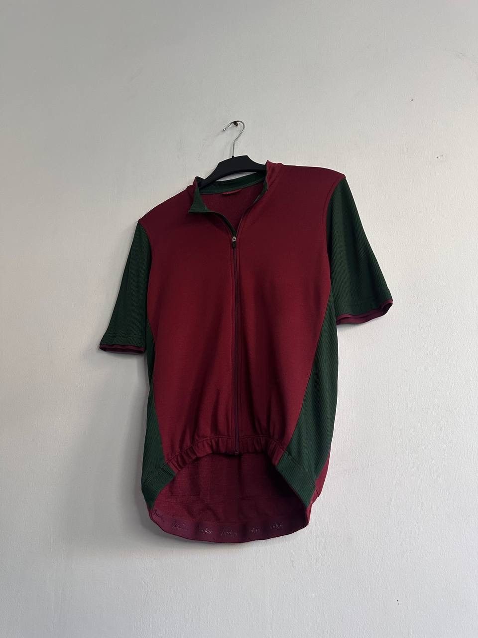Rapha Isadore Merino Blend Cycling Jersey Men’s L Burgundy/Green Size US L / EU 52-54 / 3 - 2 Thumbnail