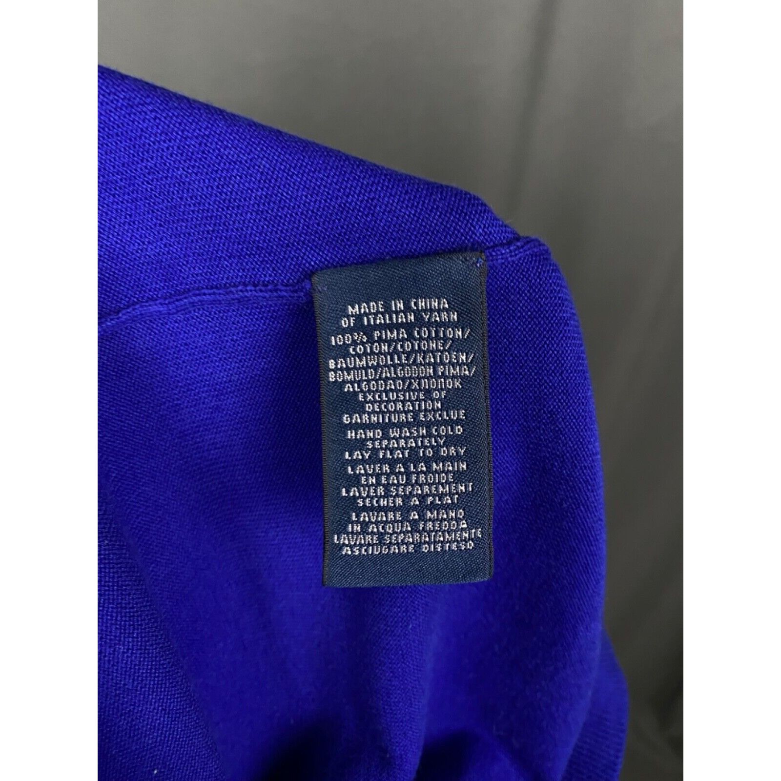 Ralph Lauren Blue Label MINT! Ralph Lauren Blue Label Big Logo Men's Blue Crewneck S Size US M / EU 48-50 / 2 - 10 Thumbnail