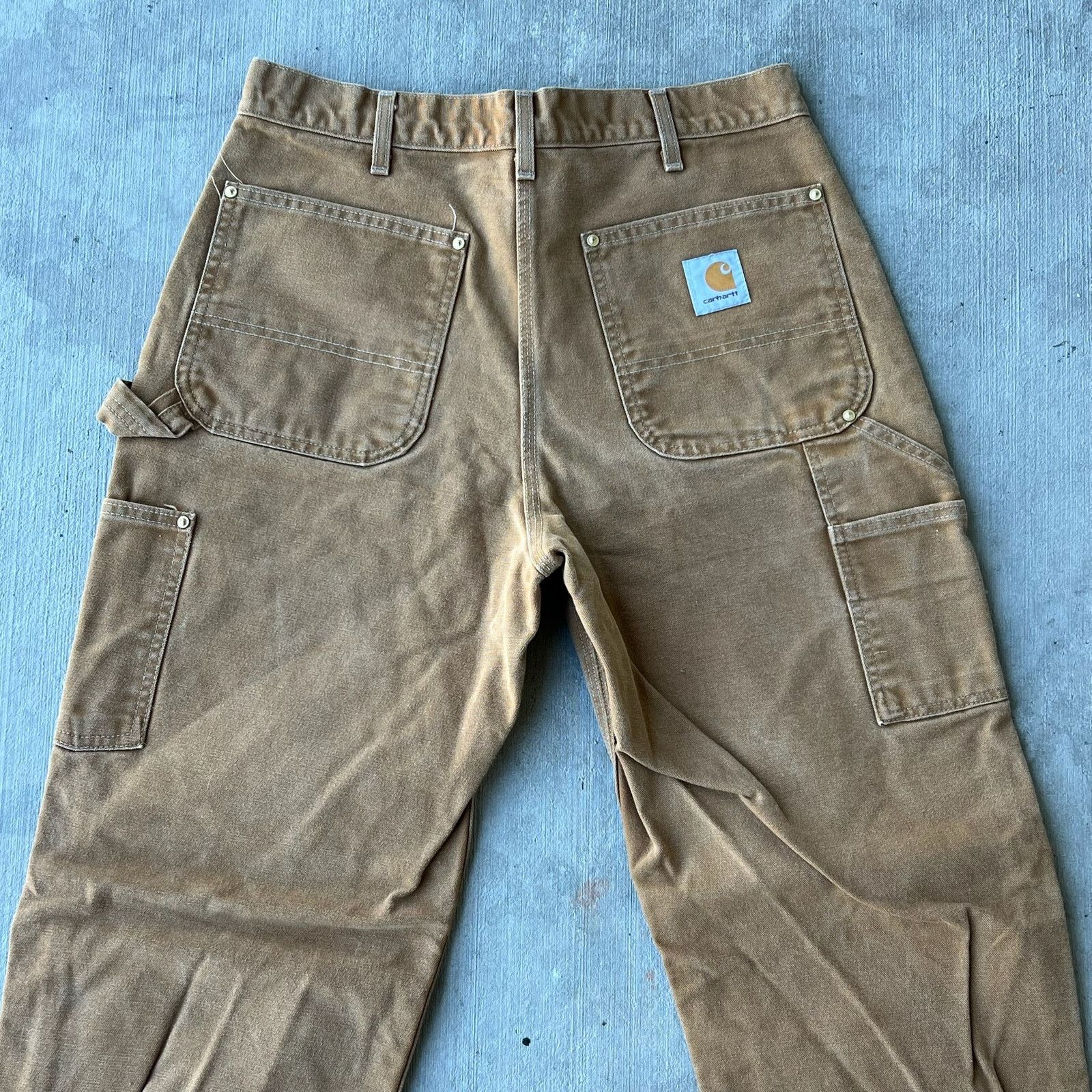 Carhartt × Vintage Carhartt brown double knee work wear carpenter pants Size US 31 - 6 Thumbnail
