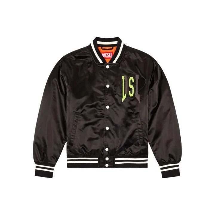 Diesel Diesel Black Long Sleeve Baseball Jacket 0079 Size US M / EU 48-50 / 2 - 1 Thumbnail