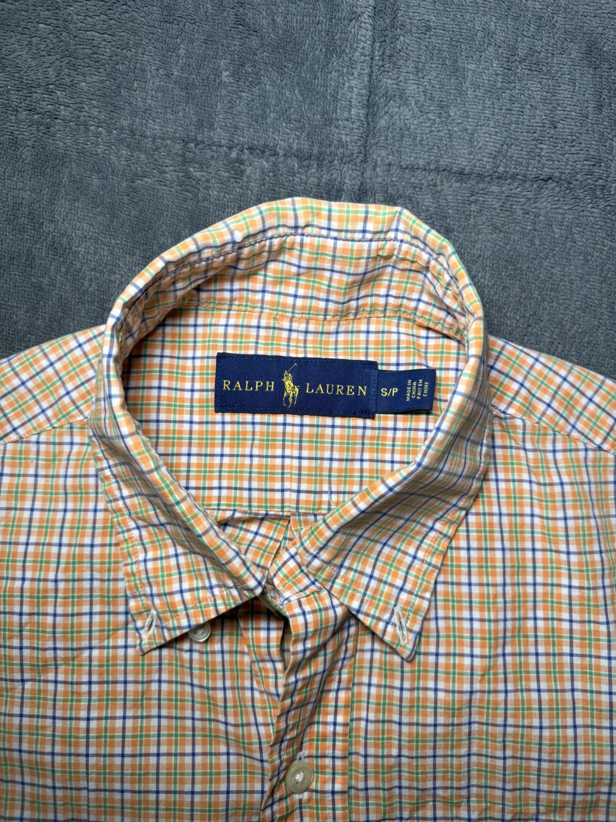 Polo Ralph Lauren × Ralph Lauren × Vintage Vintage Orange Striped Polo Ralph Lauren Shirt Size US S / EU 44-46 / 1 - 3 Thumbnail
