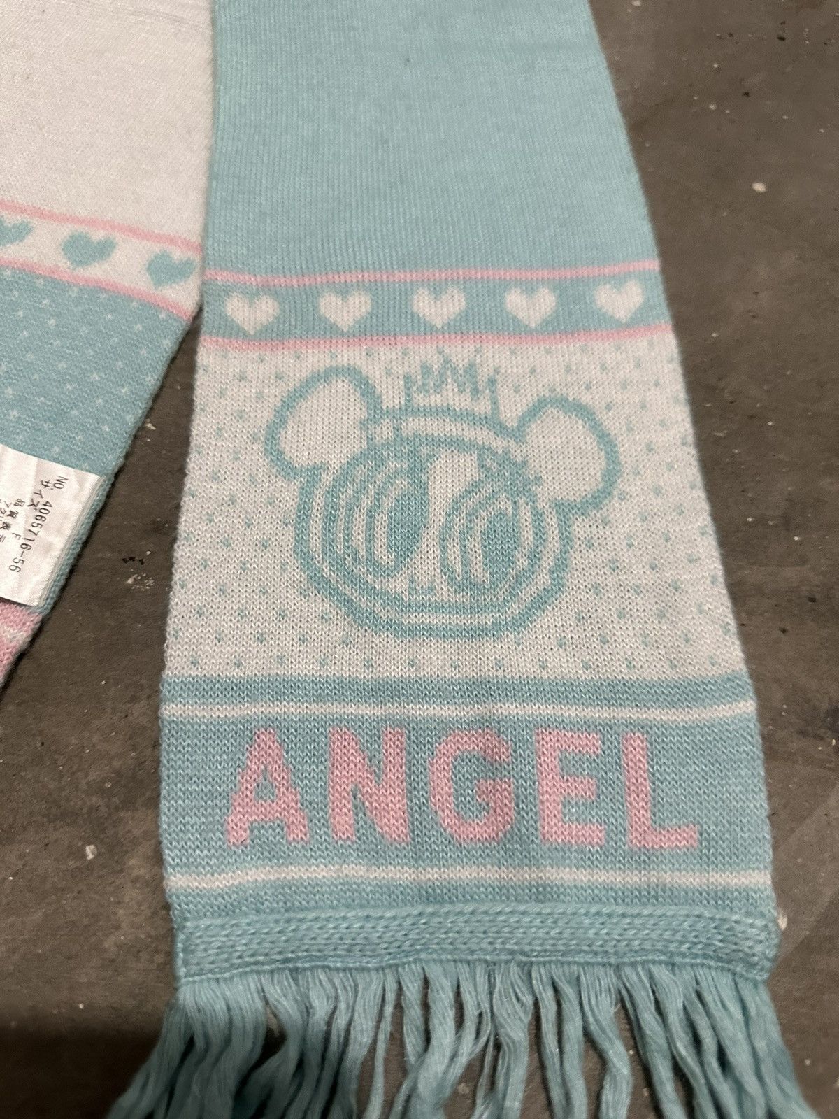 Japanese Brand Angel Blue Scarf Size ONE SIZE - 4 Thumbnail