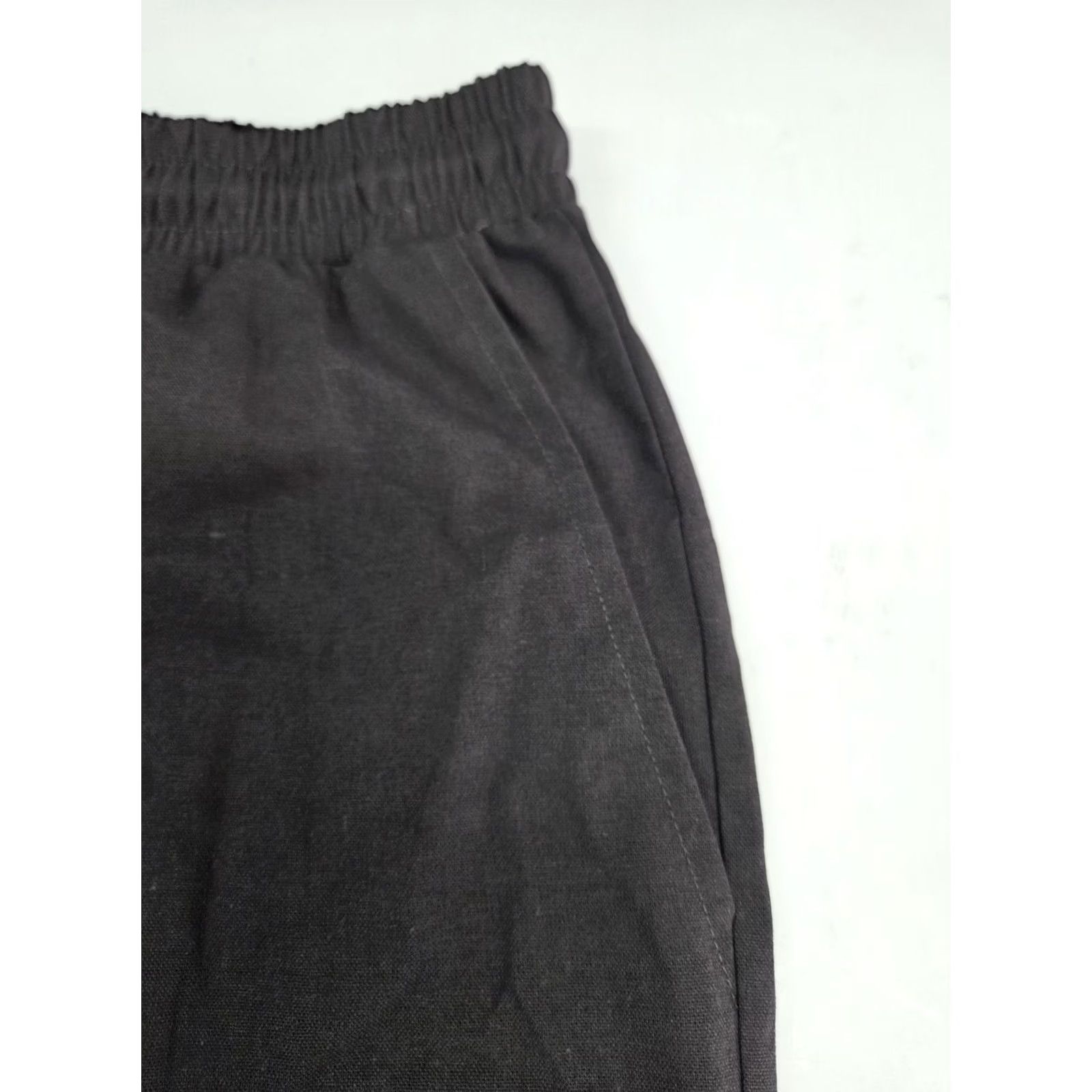 Vintage COOFANDY Mens Brown Casual Beach Shorts Drawstring Pockets Linen L #8789 Size US 33 - 6 Thumbnail