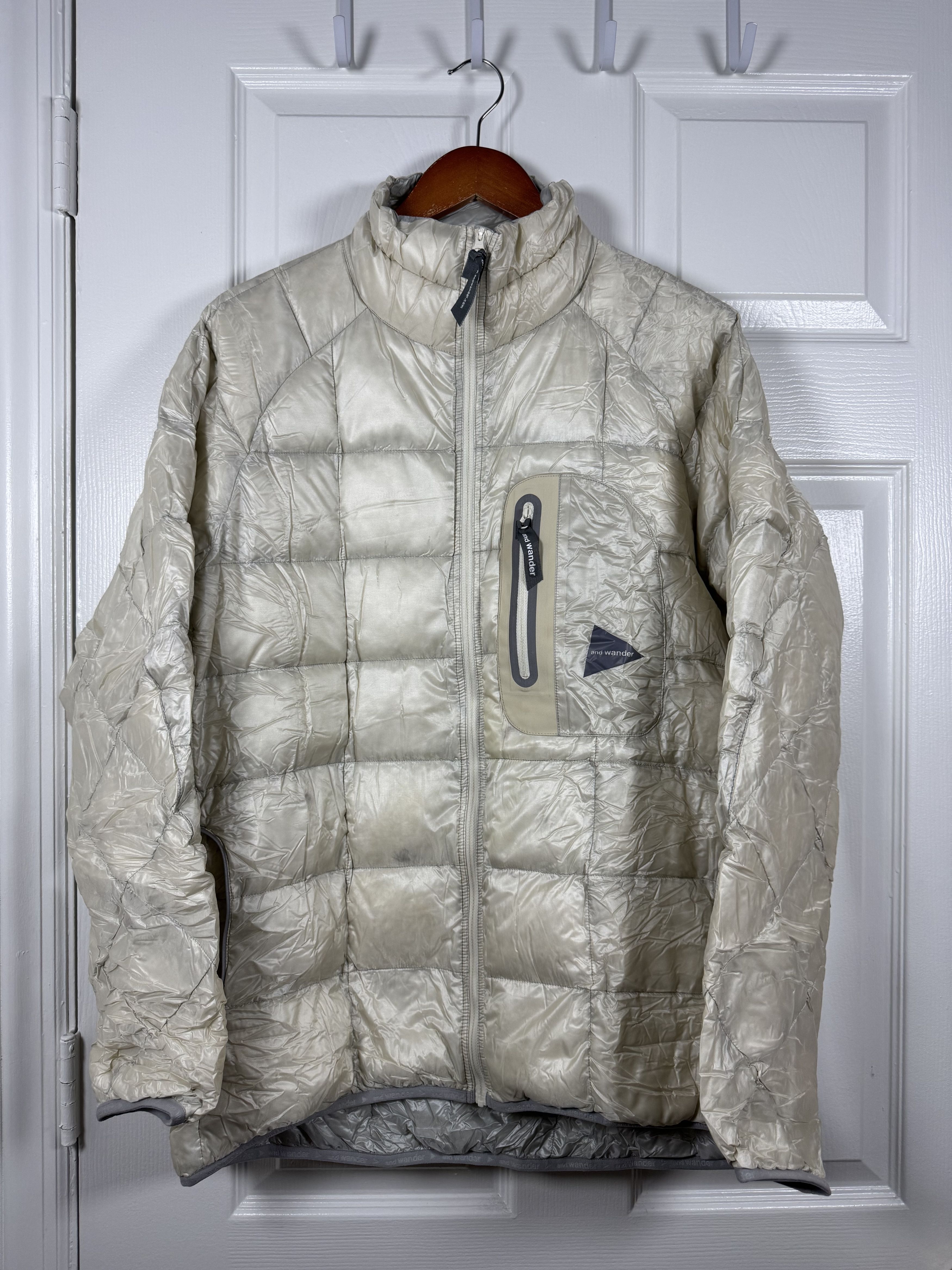 And Wander PERTEX Diamond Stitch Down Jacket White 4 Size US XL / EU 56 / 4 - 1 Thumbnail