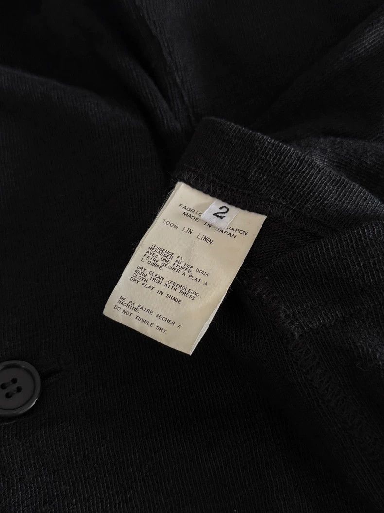 Yohji Yamamoto Yohji Yamamoto Yohji Yamamoto Homme Black Linen Jacket Size US M / EU 48-50 / 2 - 7 Thumbnail