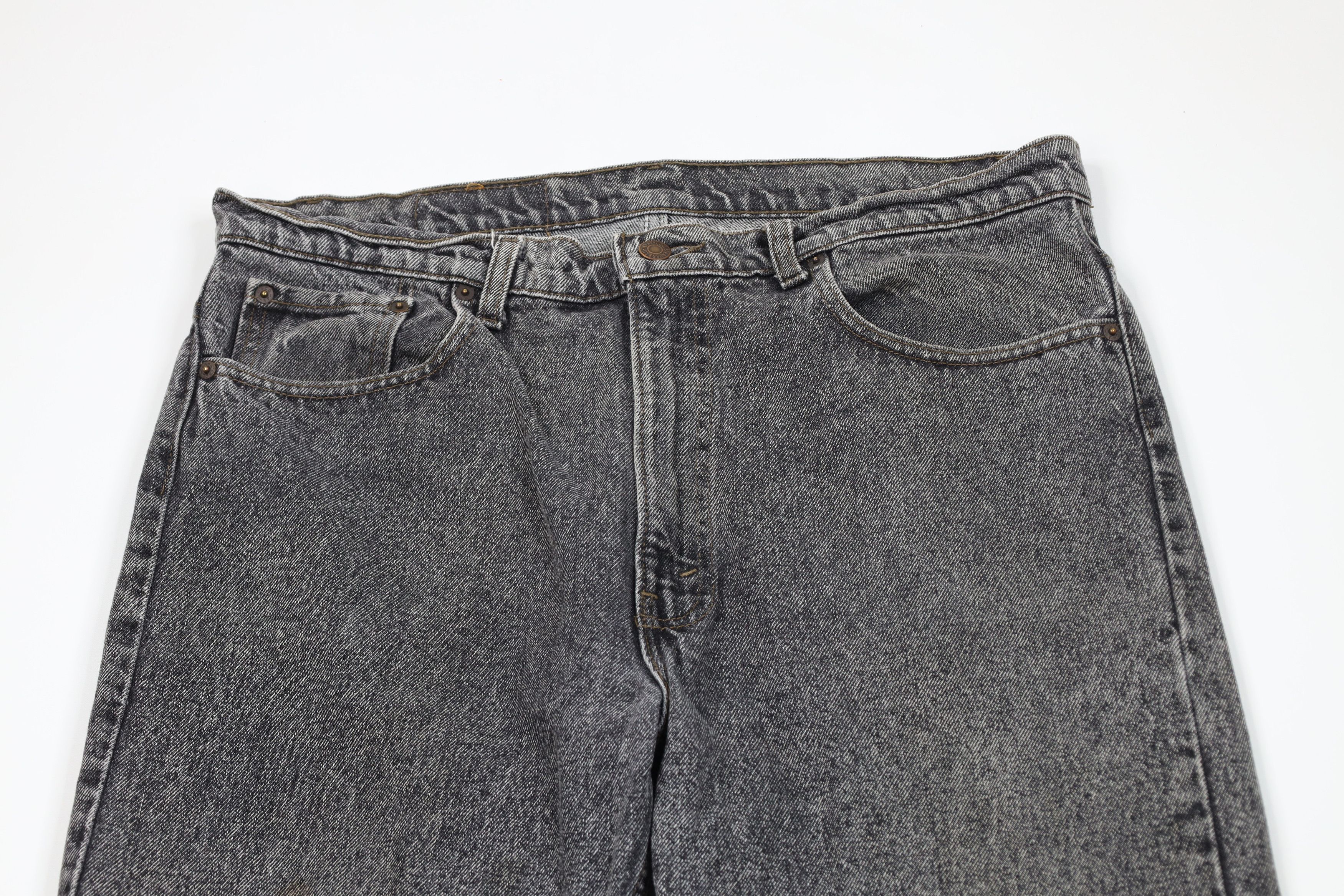 Levi's Vintage 80s Levis 505 Wash Regular Straight Leg Jeans USA Size US 38 / EU 54 - 2 Thumbnail