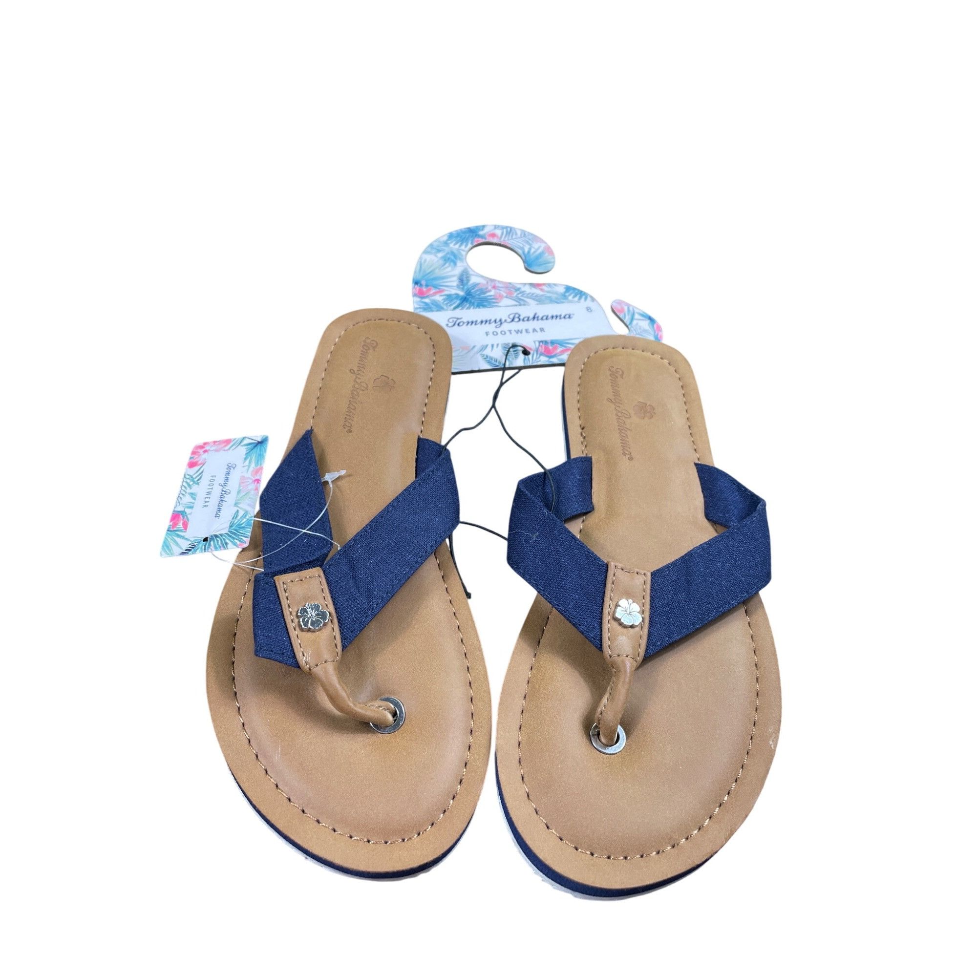 Tommy Bahama Tommy Bahama Womens Blue Slip-On Thong Sandals Size 8 SKU 85 Size US 8 / IT 38 - 1 Thumbnail