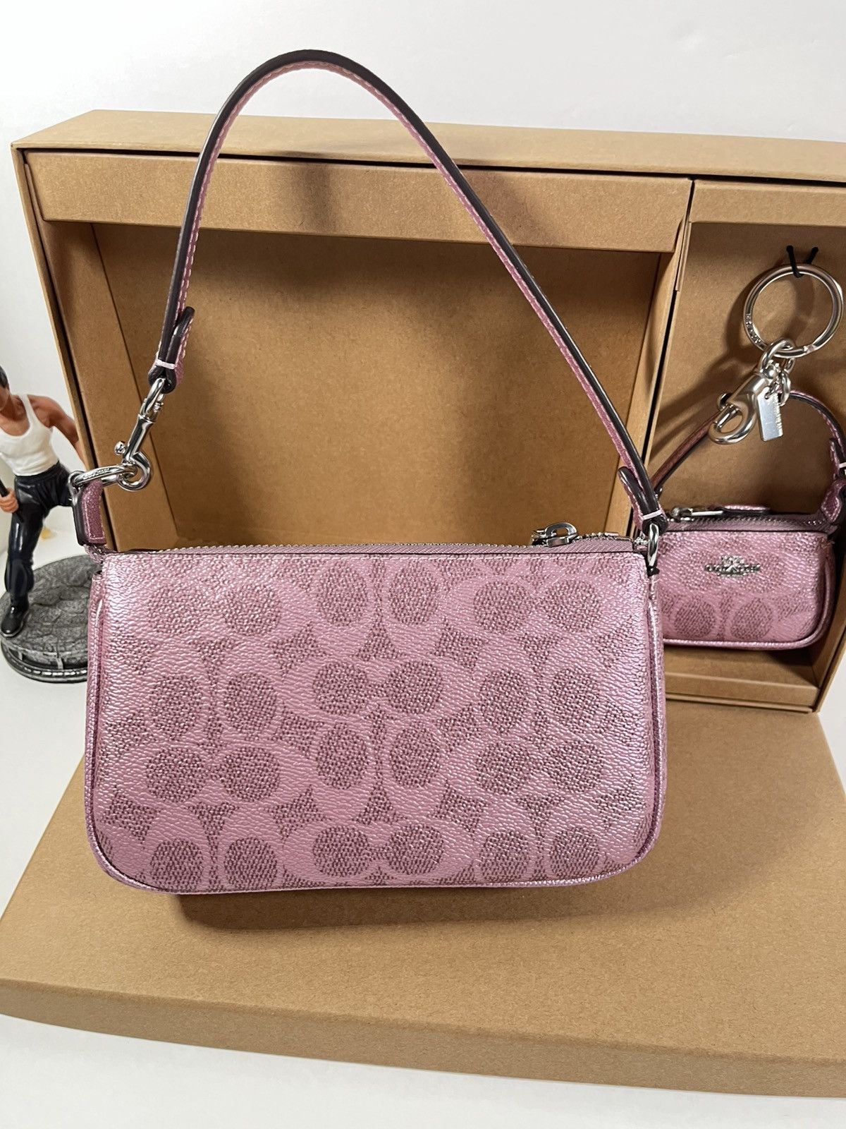 Coach NWT Coach Boxed Nolita 19 And Nolita Bag Charm Set Pink/Rose Size ONE SIZE - 4 Thumbnail