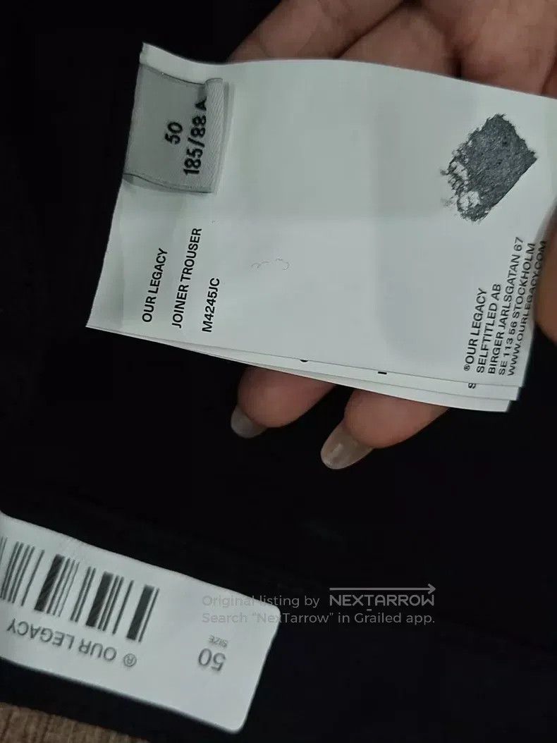 Our Legacy Our Legacy Black straight jeans Size US 34 / EU 50 - 4 Thumbnail