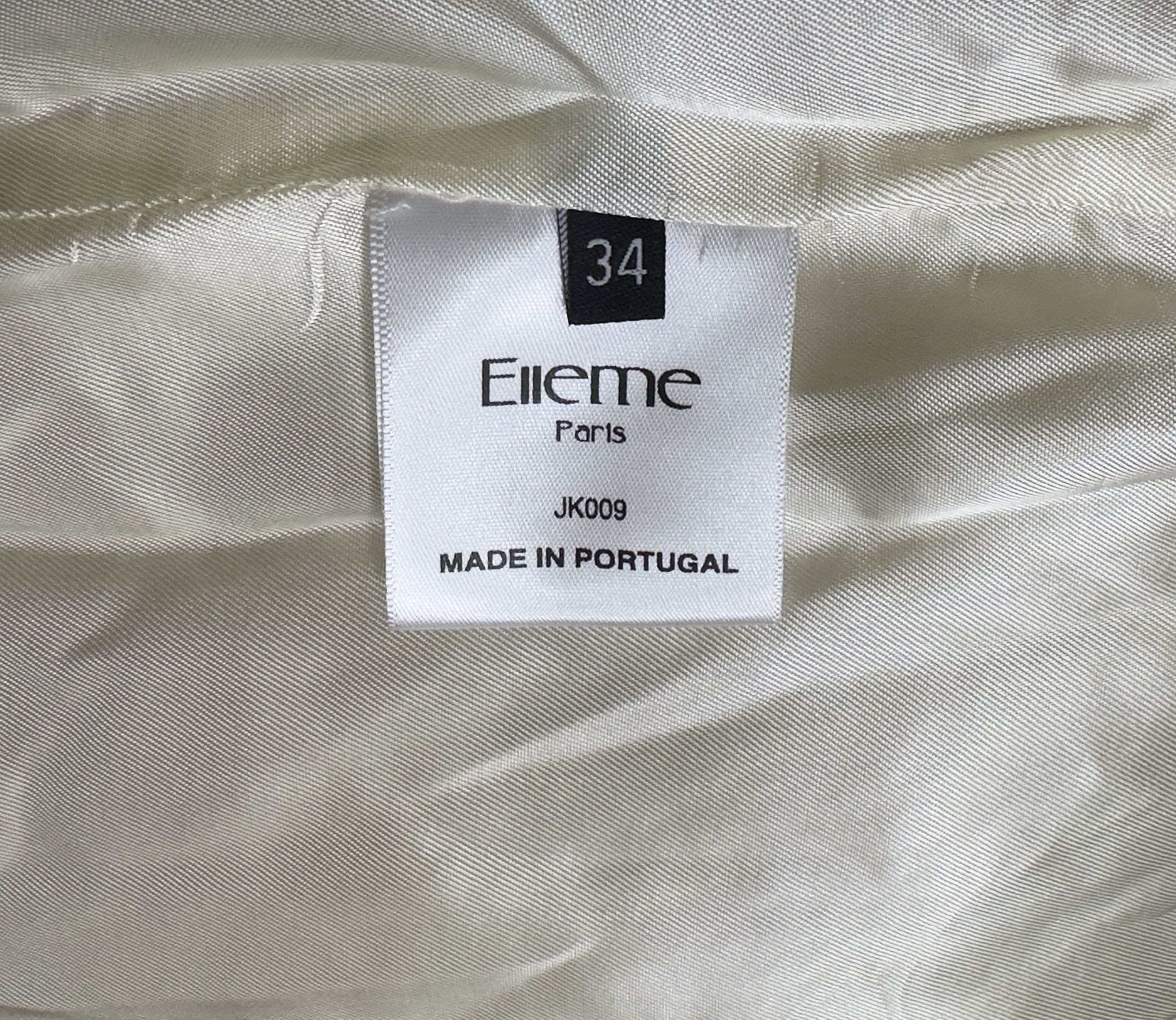 Elleme Elleme Paris White Teddy Jacket with Dark Green Accents Size XS / US 0-2 / IT 36-38 - 9 Thumbnail