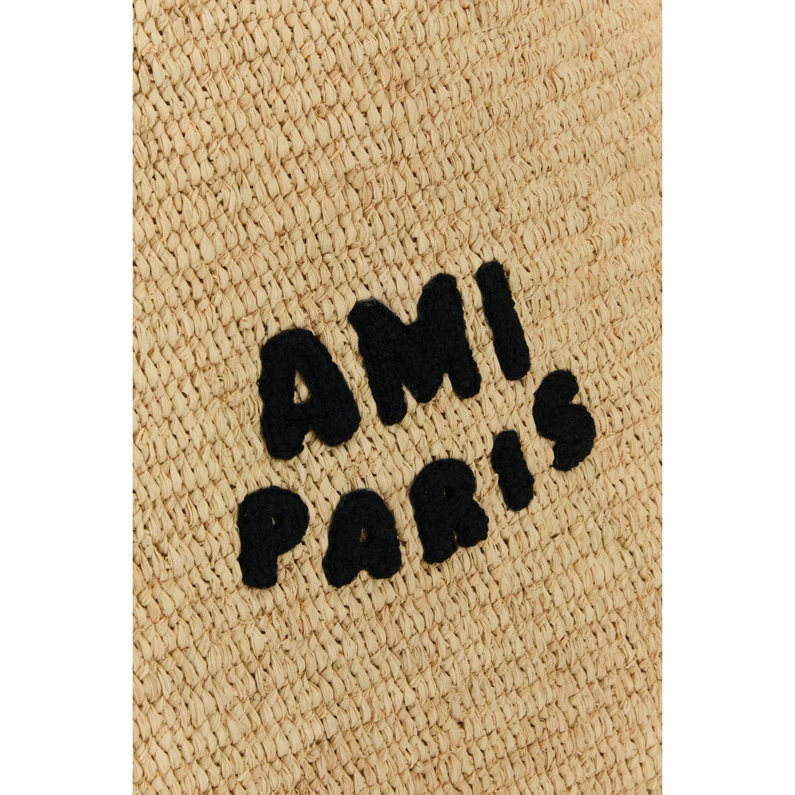 AMI AMI Raffia Black Tote Bag New & Authentic Size ONE SIZE - 4 Thumbnail
