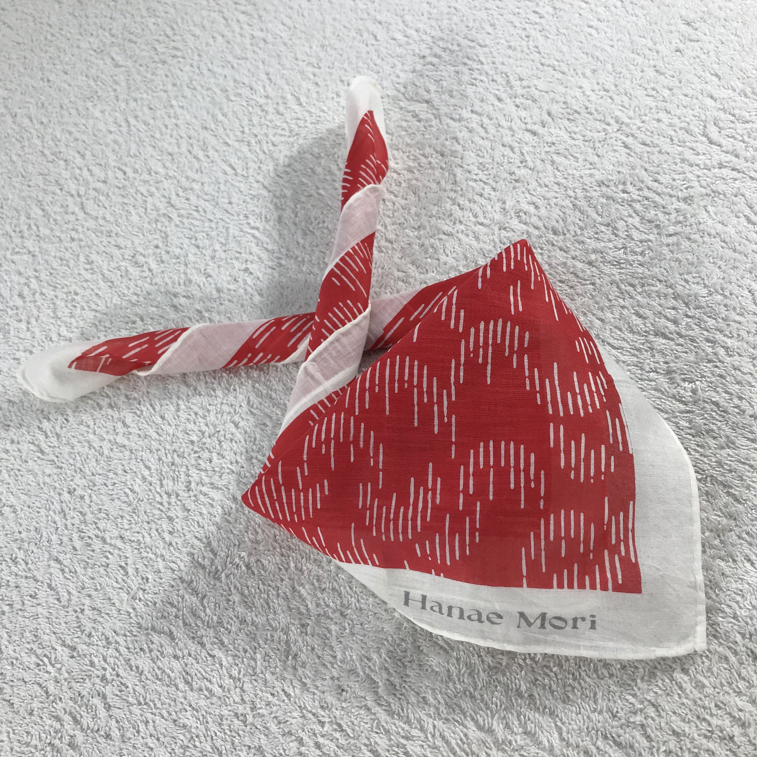 Hanae Mori × Vintage Hanae Mori Bandana / Handkerchief / Neckerchief - S142 Size ONE SIZE - 4 Thumbnail