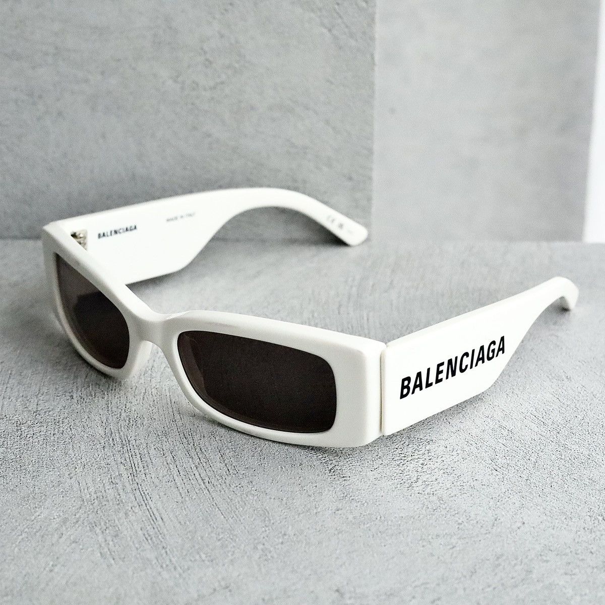 image of Balenciaga Bb0260S Sunglasses in White, Men's