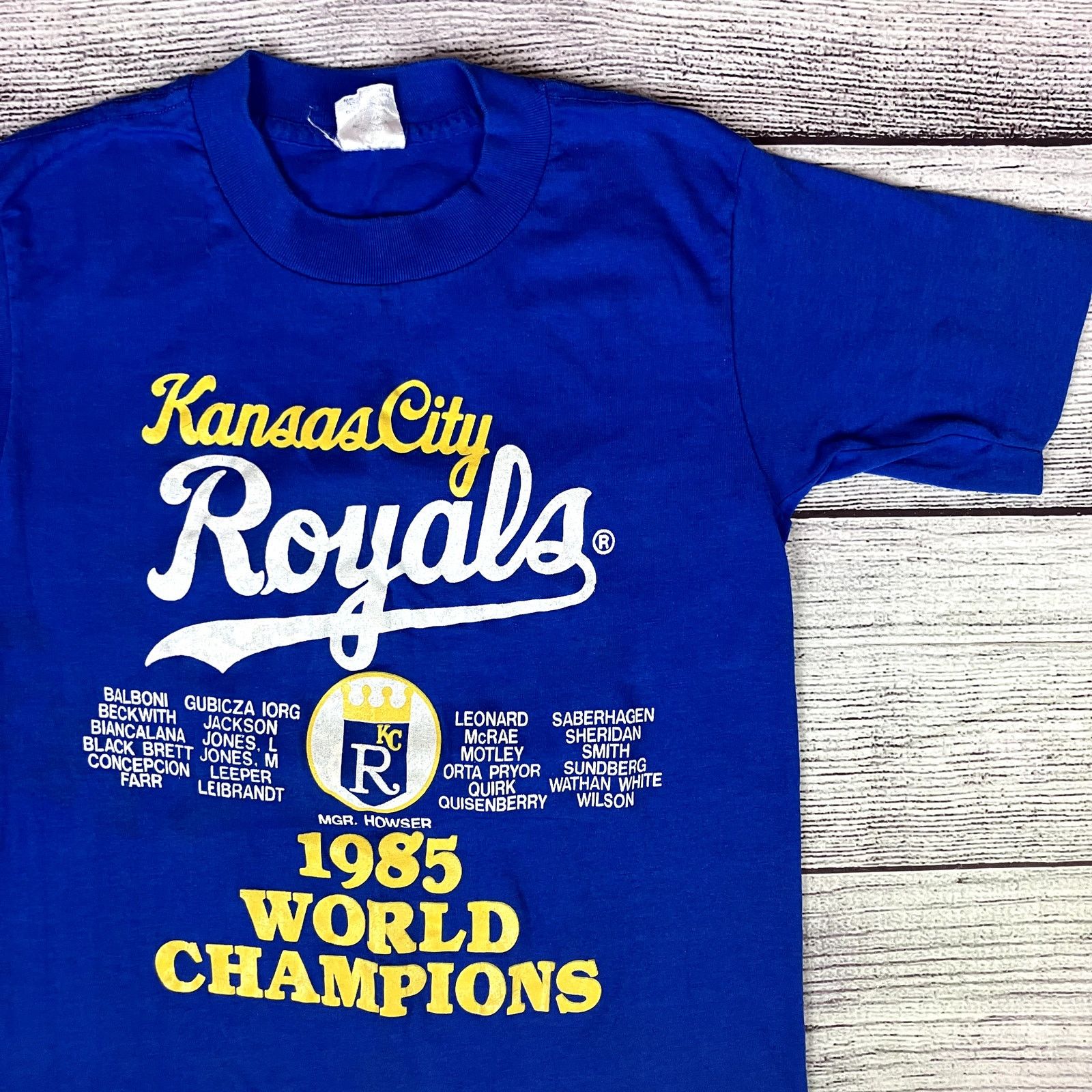 Vintage Vintage 1985 Kansas City Royals MLB World Champions T-shirt Size US S / EU 44-46 / 1 - 1 Thumbnail