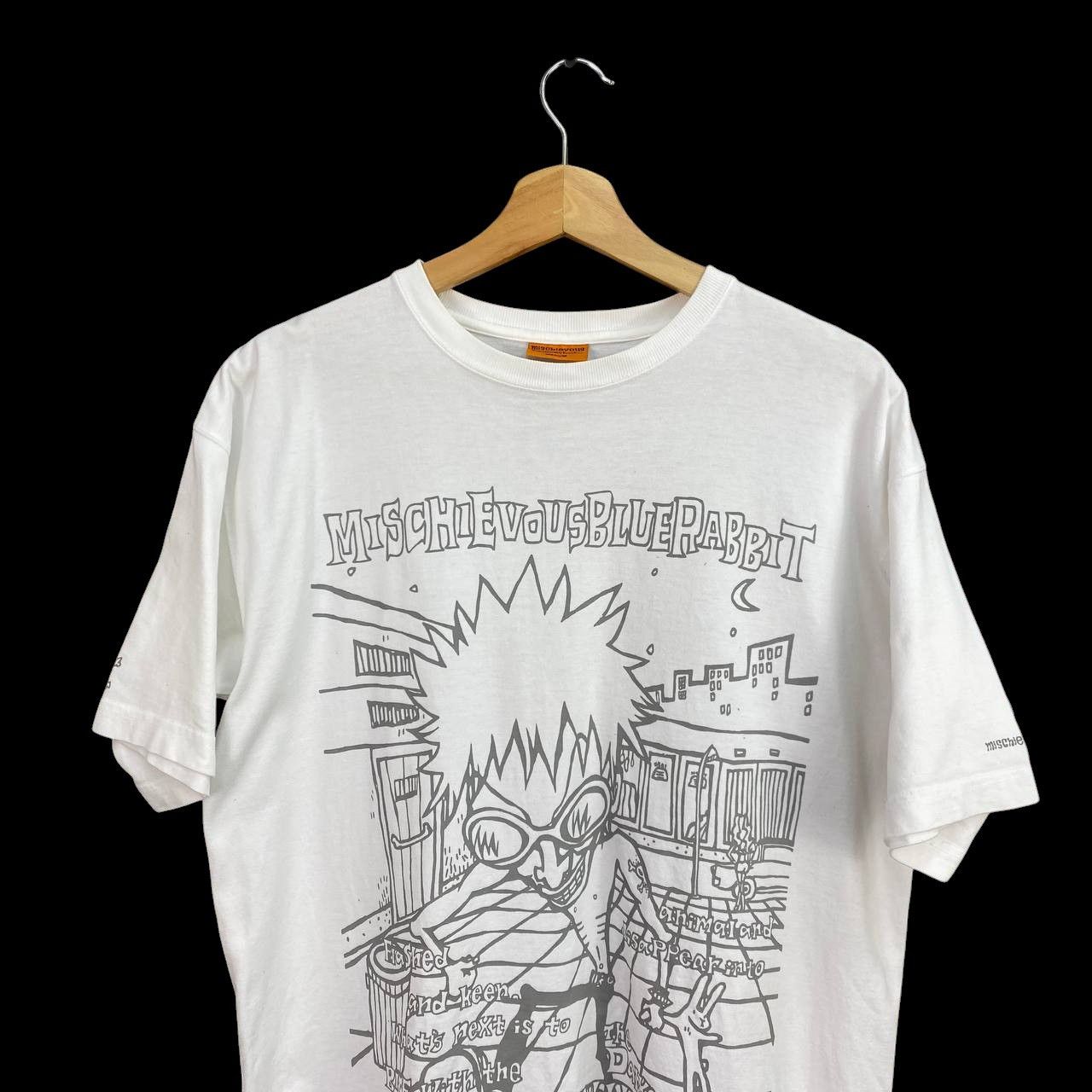 Japanese Brand ANIME JAPAN Crazy Mad Punk Mischievous Blue Rabbit anime Size US M / EU 48-50 / 2 - 2 Thumbnail