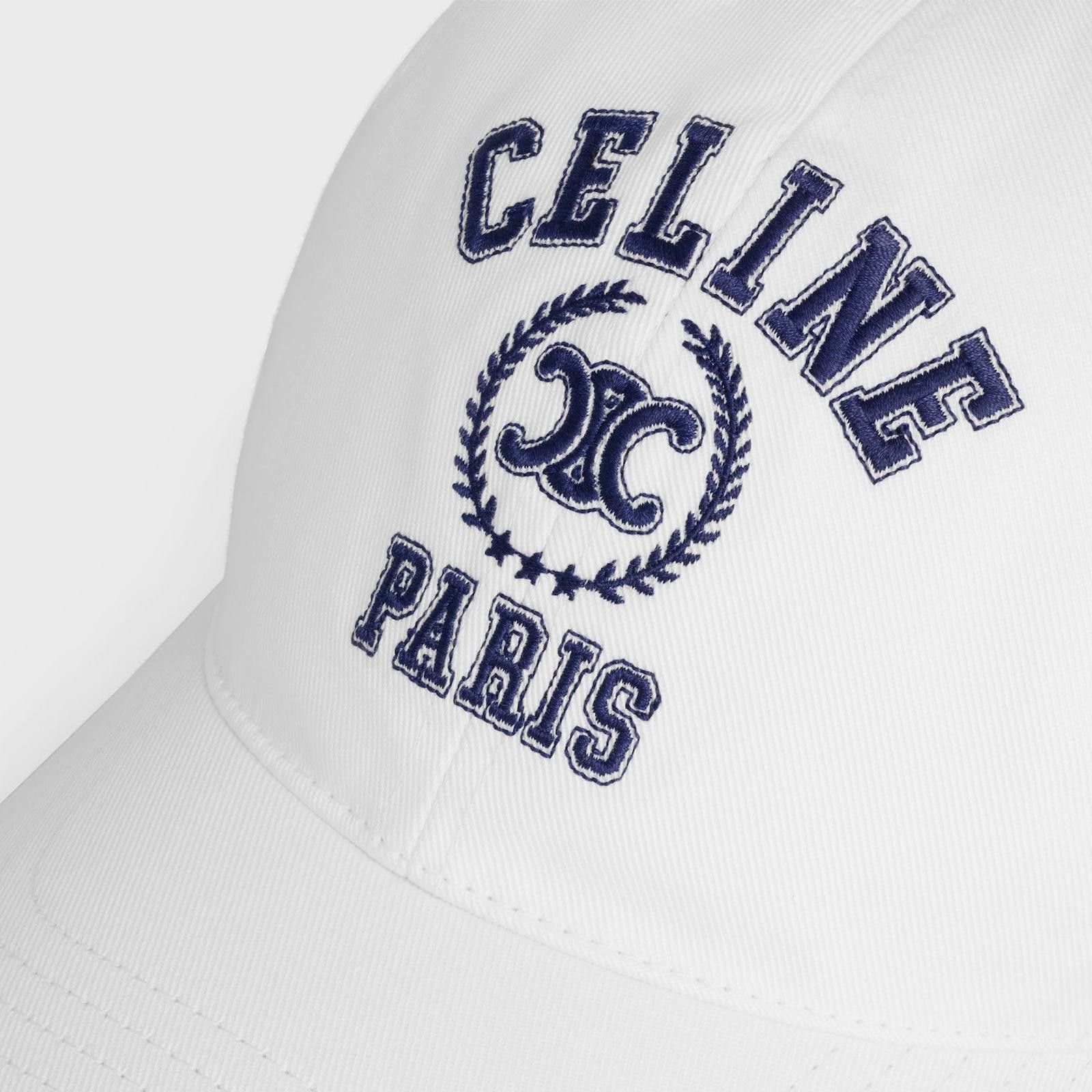 Celine Celine Logo Paris Cotton Hat Size S Size ONE SIZE - 2 Thumbnail