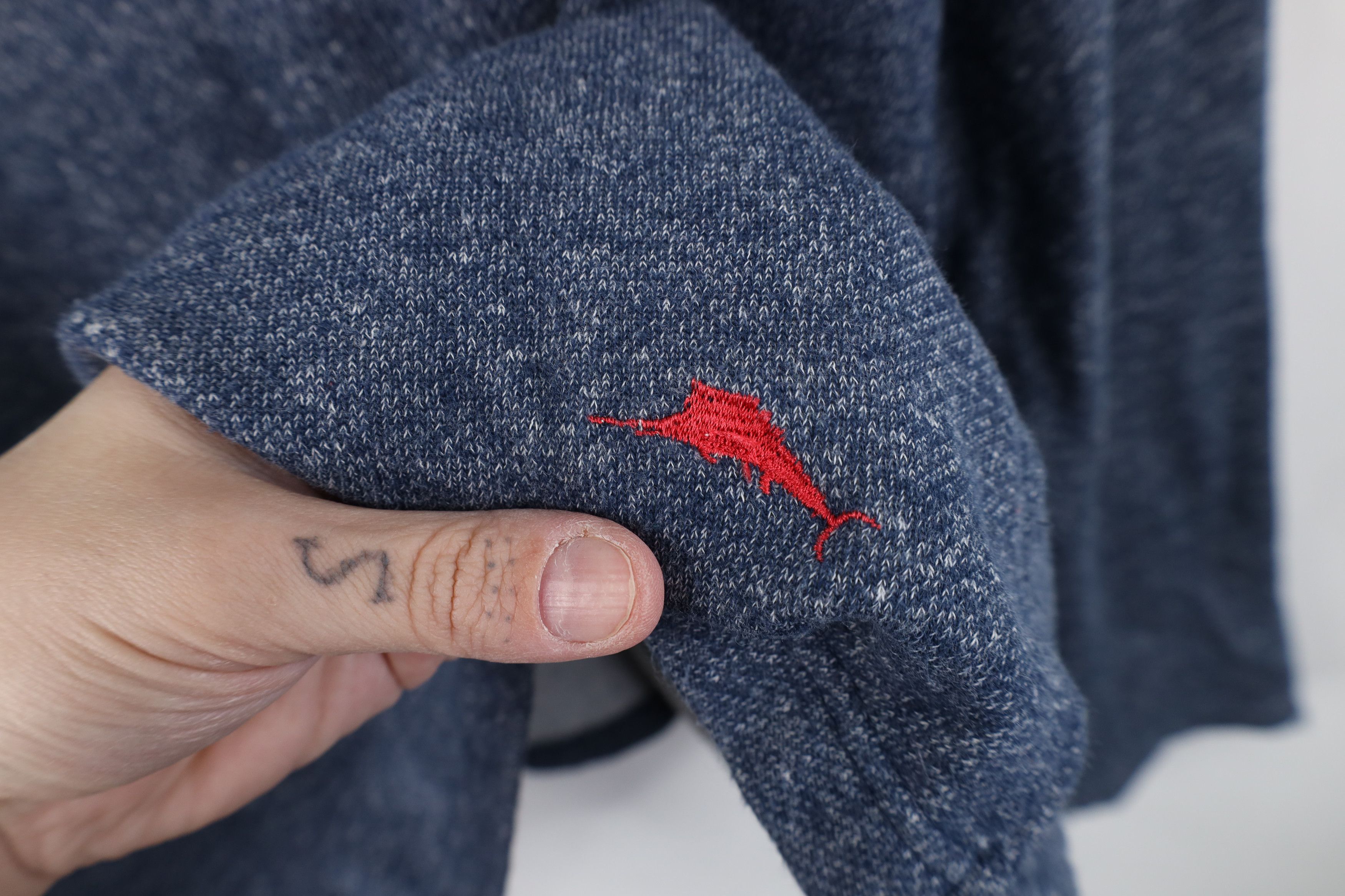 Tommy Bahama Vintage Tommy Bahama Soft Knit Fleece Lined Sweatshirt Blue Size US L / EU 52-54 / 3 - 4 Thumbnail