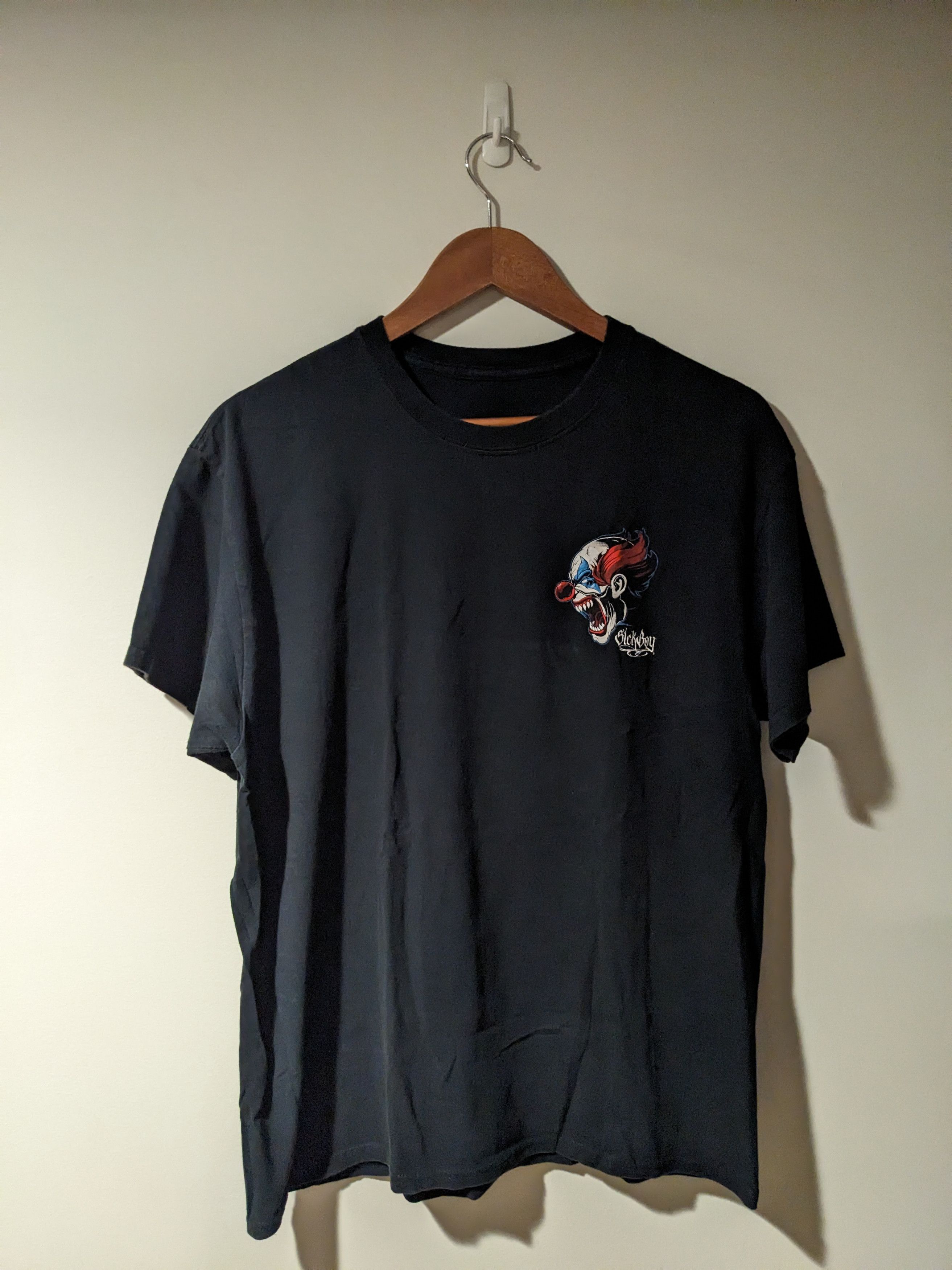 Harley Davidson × Vintage Vintage Y2K Sick Boy Motorcycle Clown Horror Scary T-Shirt Size US M / EU 48-50 / 2 - 3 Thumbnail