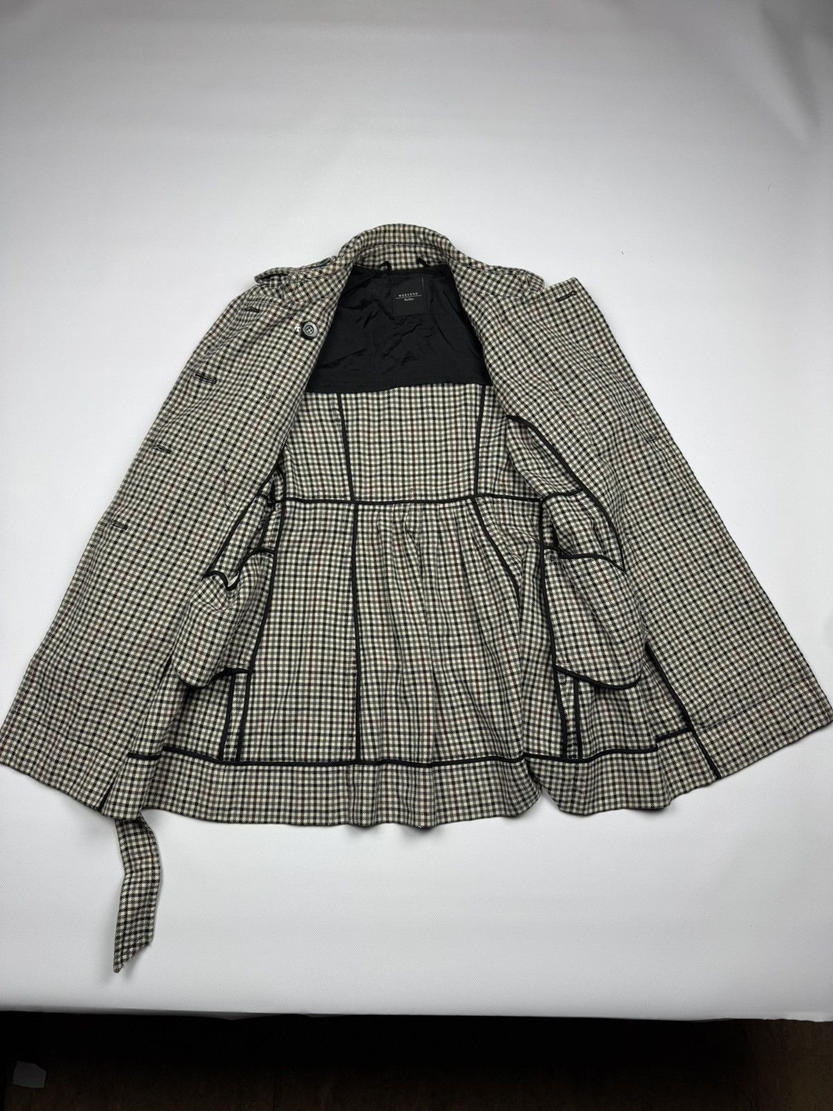 Weekend Max Mara Weekend Max Mara Check Trench Coat Size L / US 10 / IT 46 - 9 Thumbnail