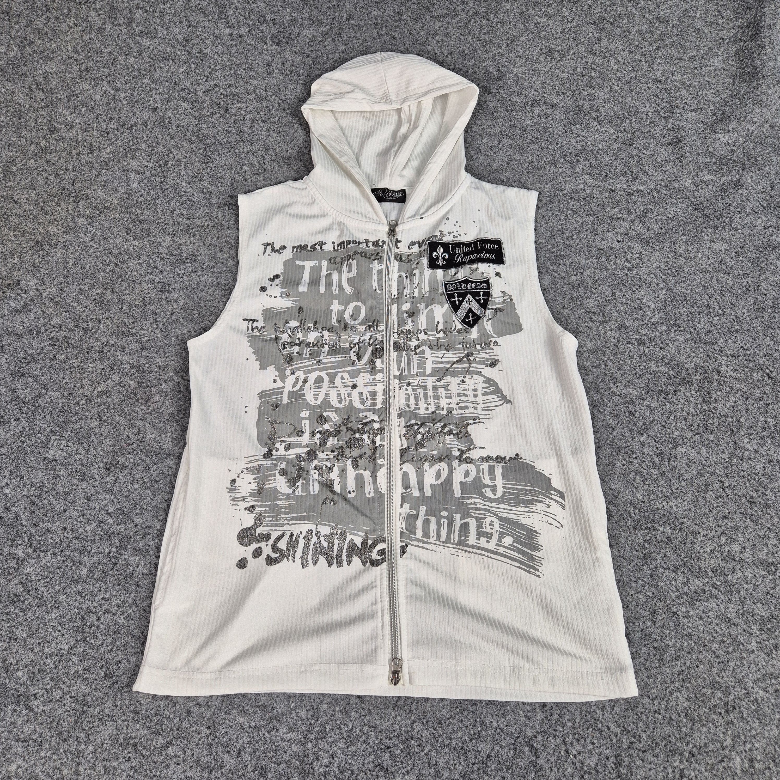 Japanese Brand Collins poem gothic sleveeless hodie Size US L / EU 52-54 / 3 - 2 Thumbnail
