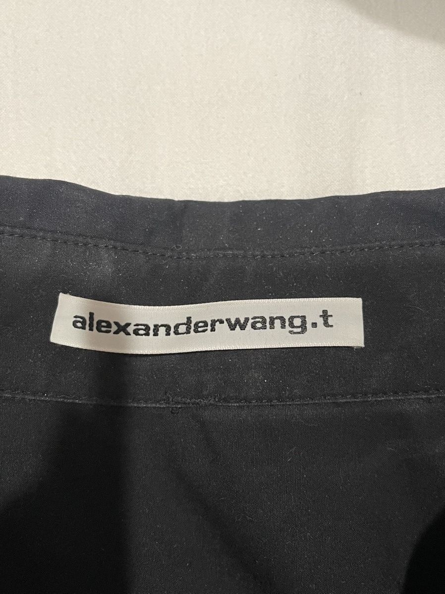 Alexander Wang T by Alexander Wang Ruched Front Wrap Cropped Blouse Size XS / US 0-2 / IT 36-38 - 5 Thumbnail