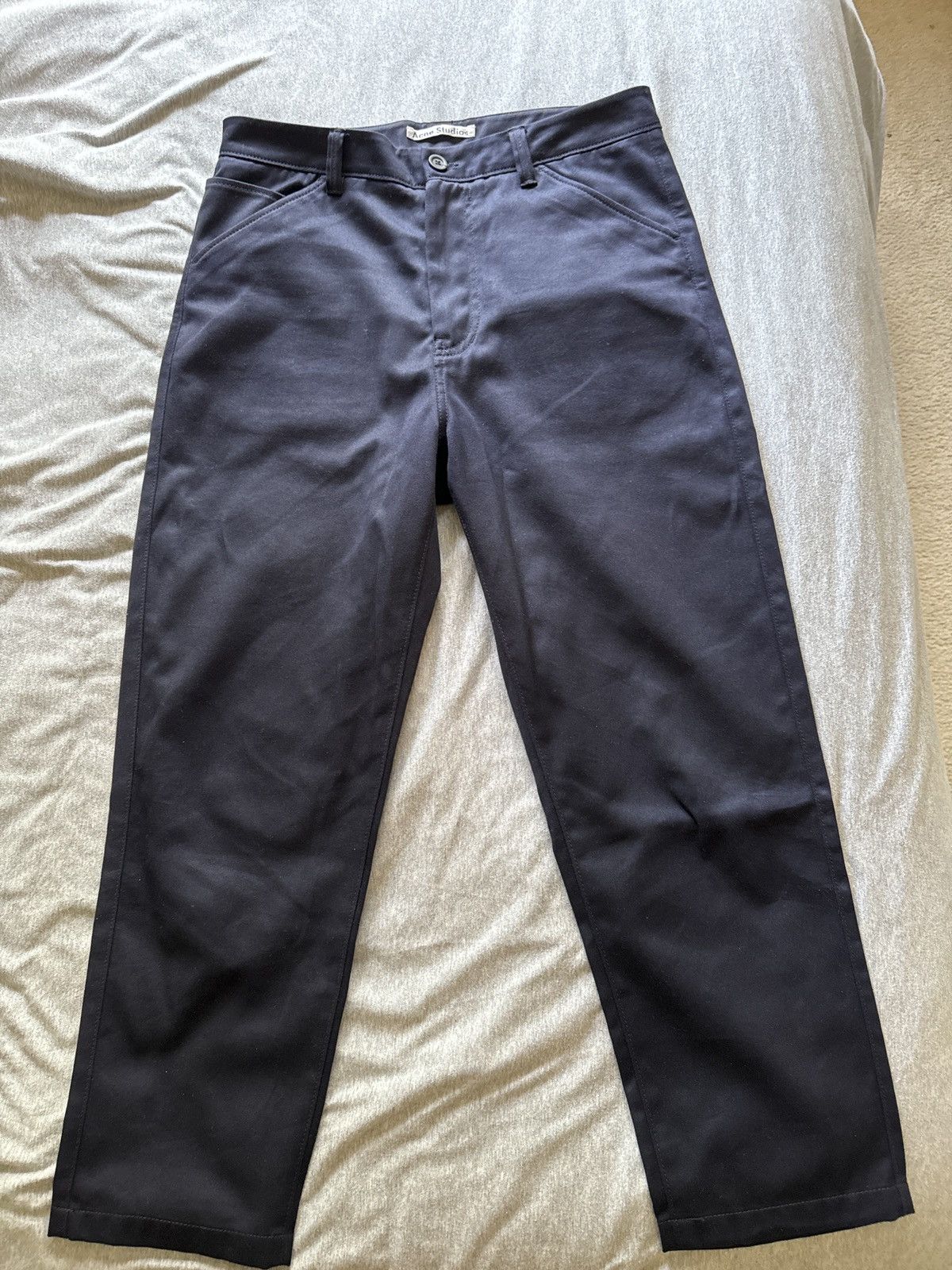 image of Acne Studios Allan Cotton Pss17 in Navy, Men's (Size 30)