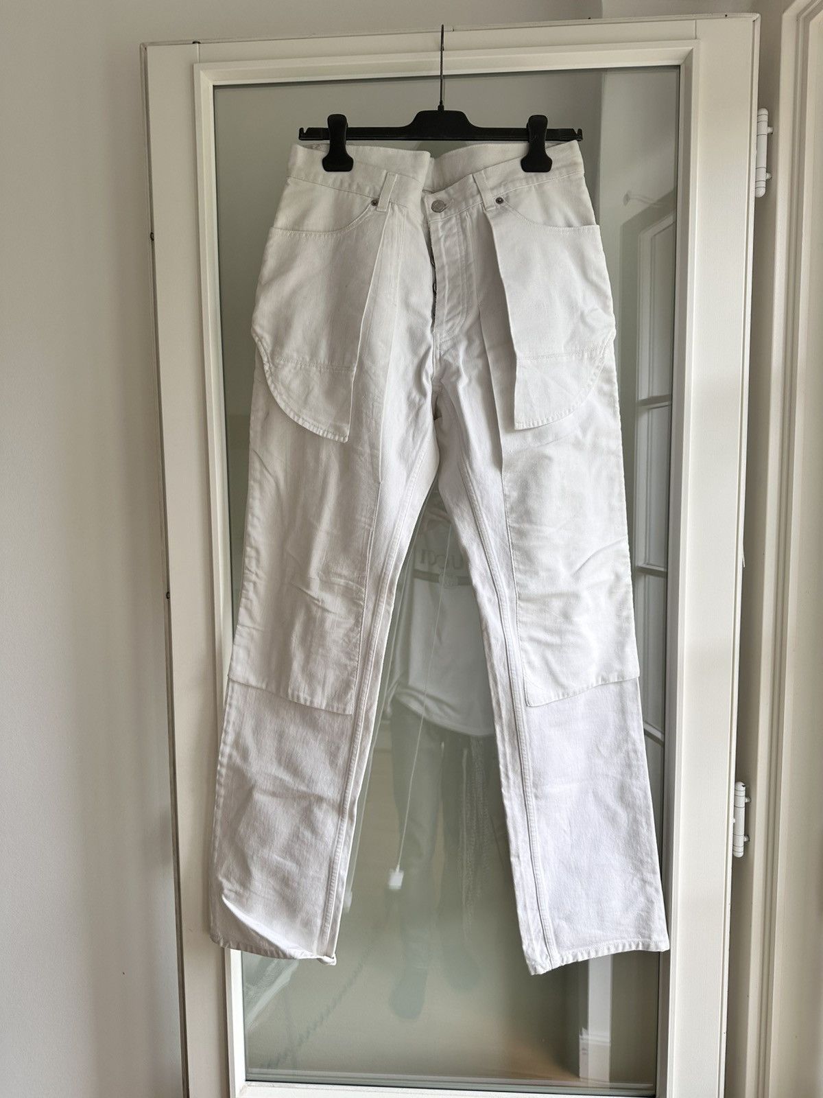 Helmut Lang 2003 inside out bootcut jeans