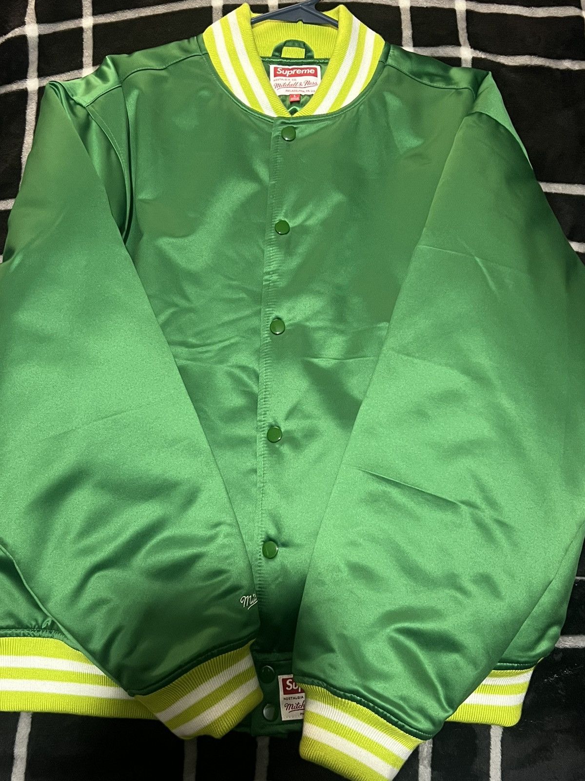 Mitchell & Ness × Supreme Supreme x Mitchell and Ness Bomber Jacket Size US L / EU 52-54 / 3 - 2 Thumbnail