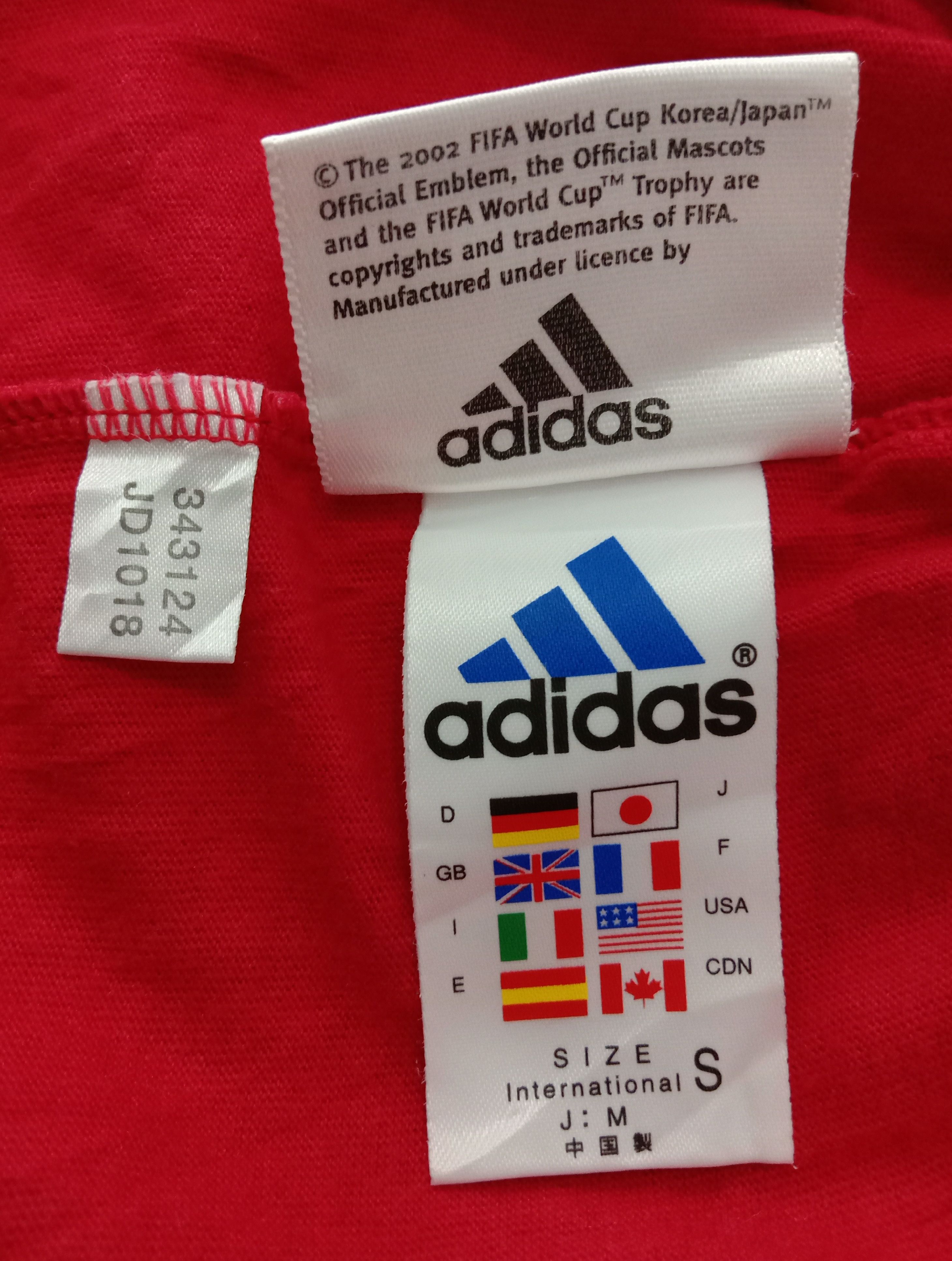 Adidas Vintage Adidas England 2002 Fifa World Cup Reversible Tee Size US L / EU 52-54 / 3 - 9 Thumbnail