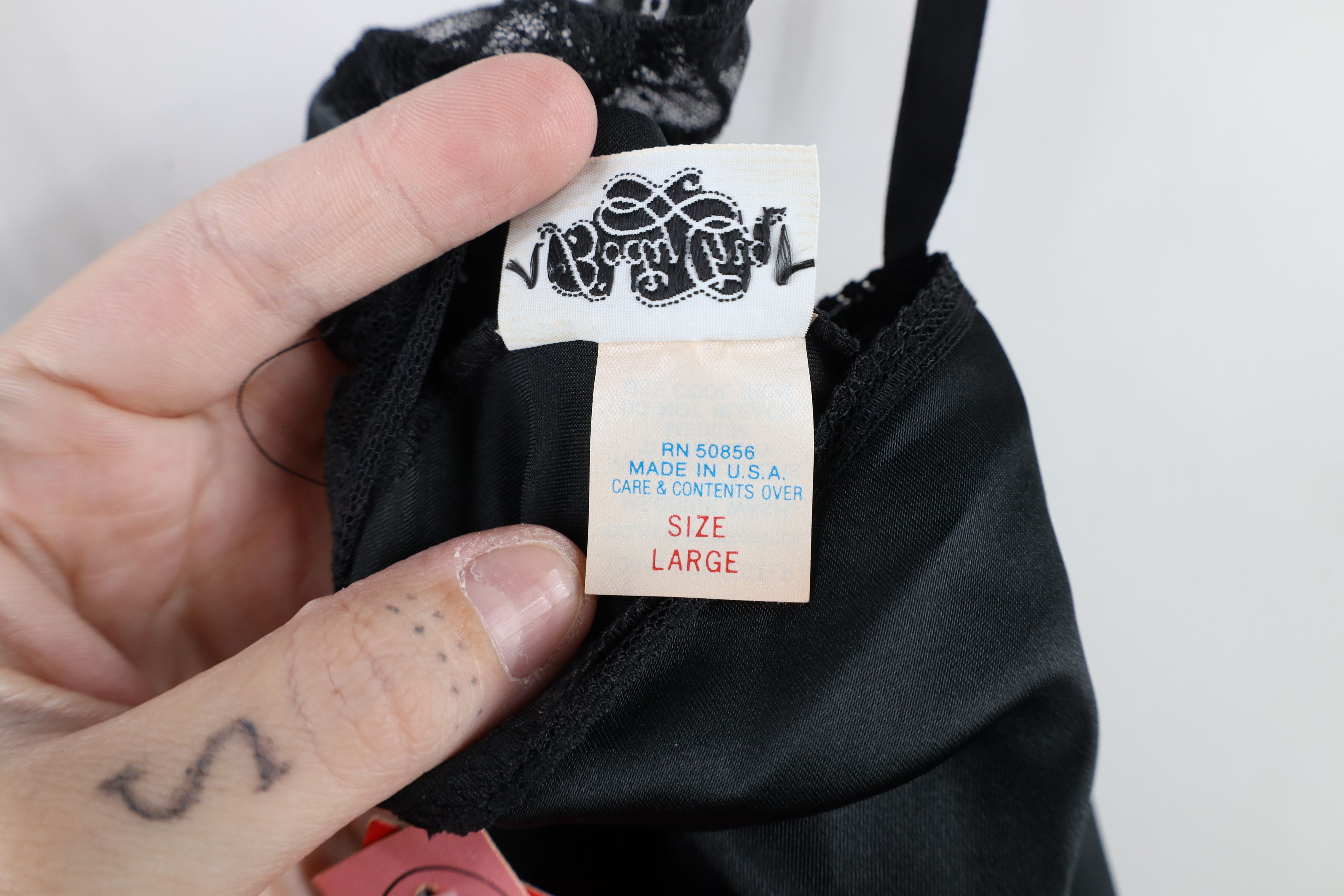 Vintage Deadstock Vintage 90s Satin Snap Crotch Teddy One Piece USA Size L / US 10 / IT 46 - 9 Thumbnail