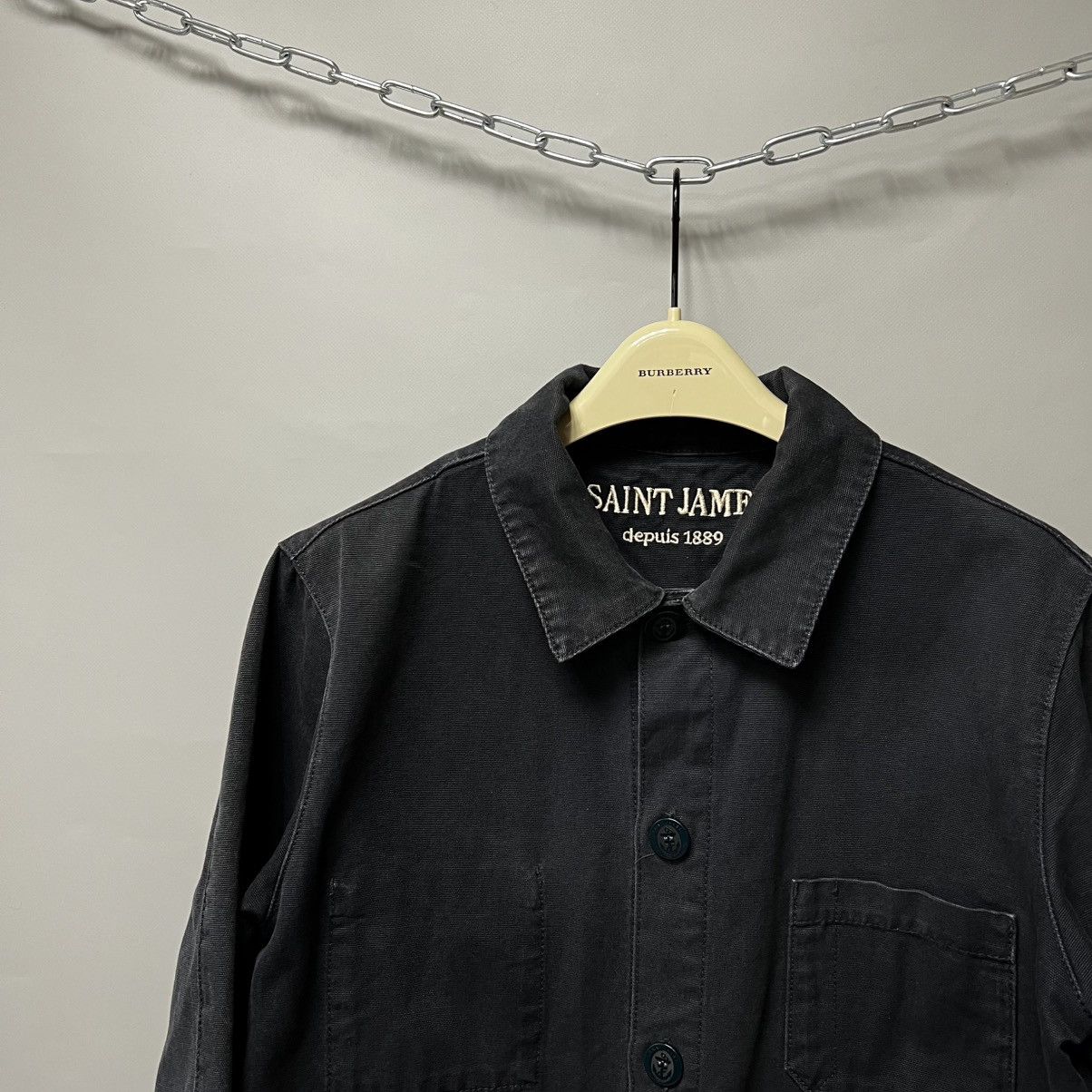 Saint James Saint James Cotton Canvas French Work Chore jacket Sirocco Size US M / EU 48-50 / 2 - 9 Thumbnail
