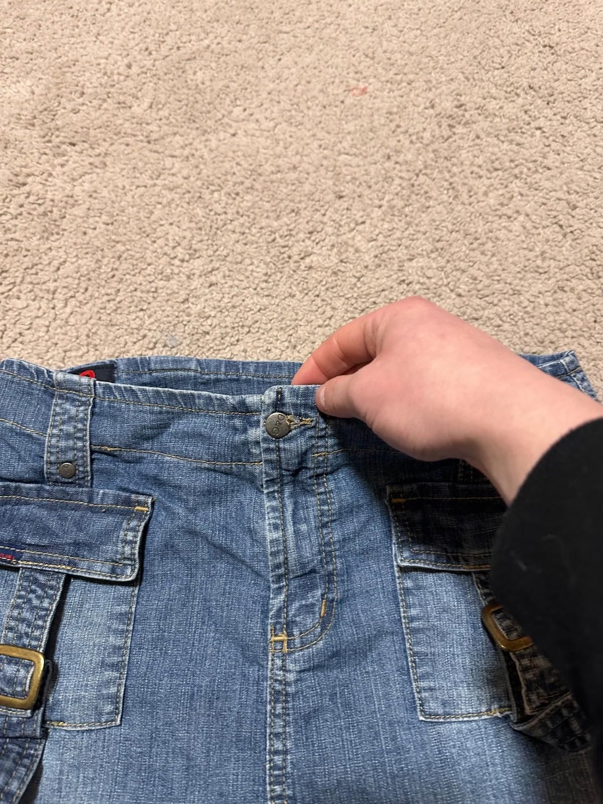 Dolce & Gabbana Vintage Dolce Gabbana D&G Cargo Pockets Denim Mini Skirt Y2K Size 28" / US 6 / IT 42 - 4 Thumbnail