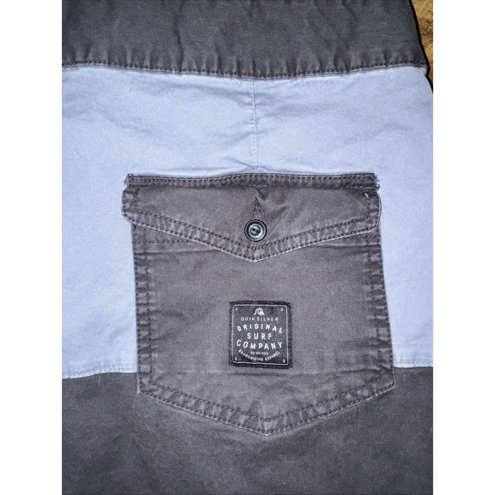 Quiksilver Quicksilver Shots Grey Blue 34x11 Surfing Surfer Y2K Size US 34 / EU 50 - 6 Thumbnail