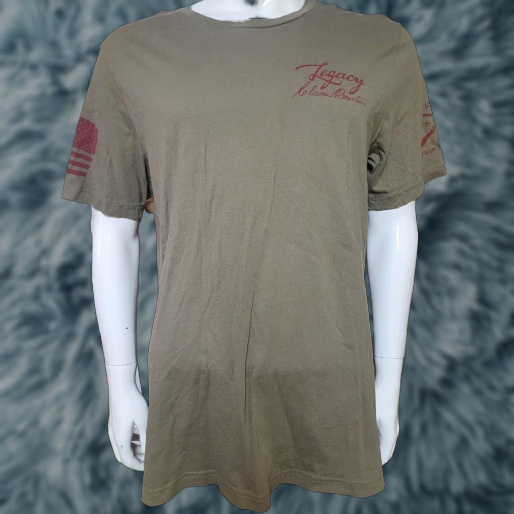 Vintage Grunt Style USA Patriotic T Shirt XL Green Men Short Sleeve Nurse Clara Barton Angel of the Battlefield Shirt 2000s Patriotic USA Size US XL / EU 56 / 4 - 1 Thumbnail