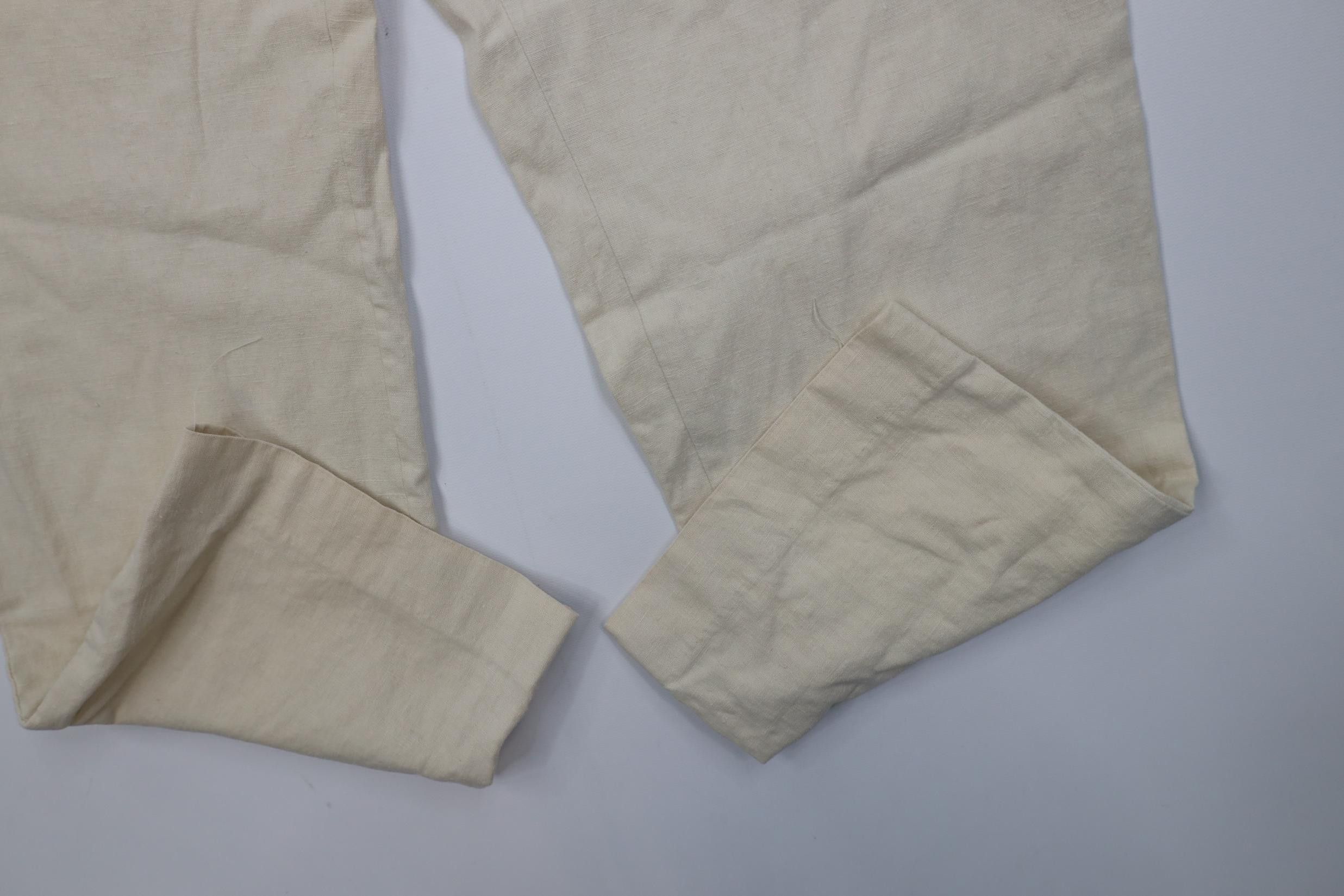 Vintage Vintage 90s Streetwear Linen Blend Knit Pleated Chino Pants Size US 32 / EU 48 - 5 Thumbnail