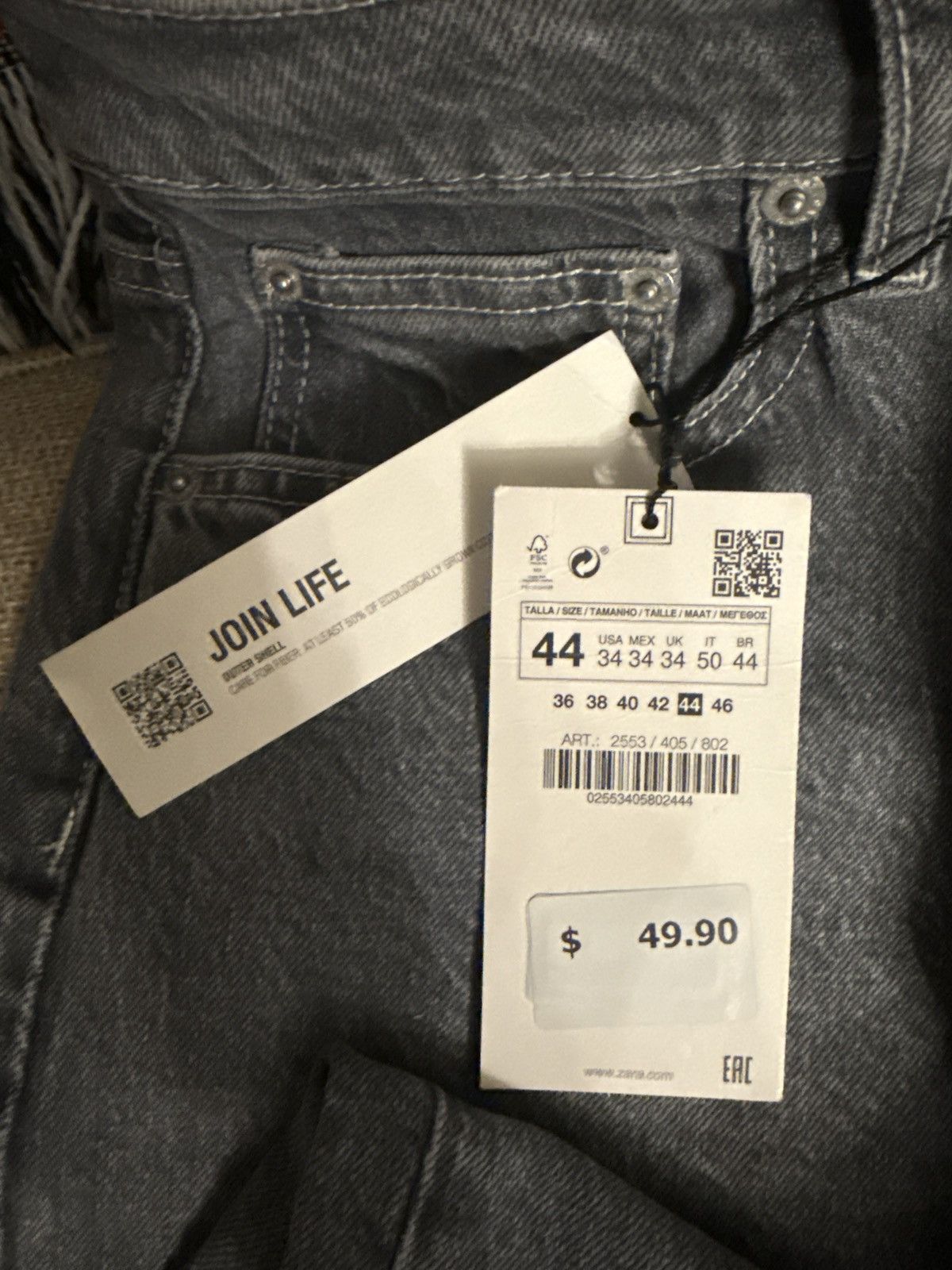Zara Zara Straight fit jeans Size US 34 / EU 50 - 3 Thumbnail