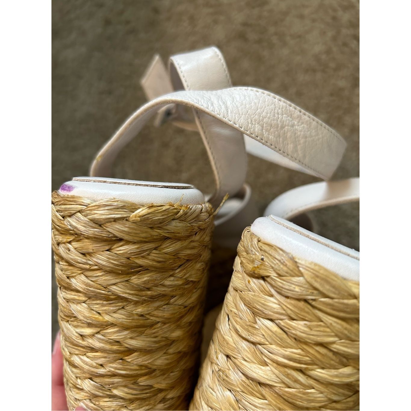 Paloma Bercelo Paloma Barceló Clama Jute-Wedge Sandals Glacial Pink, Sz EU Size US 9 / IT 39 - 4 Thumbnail