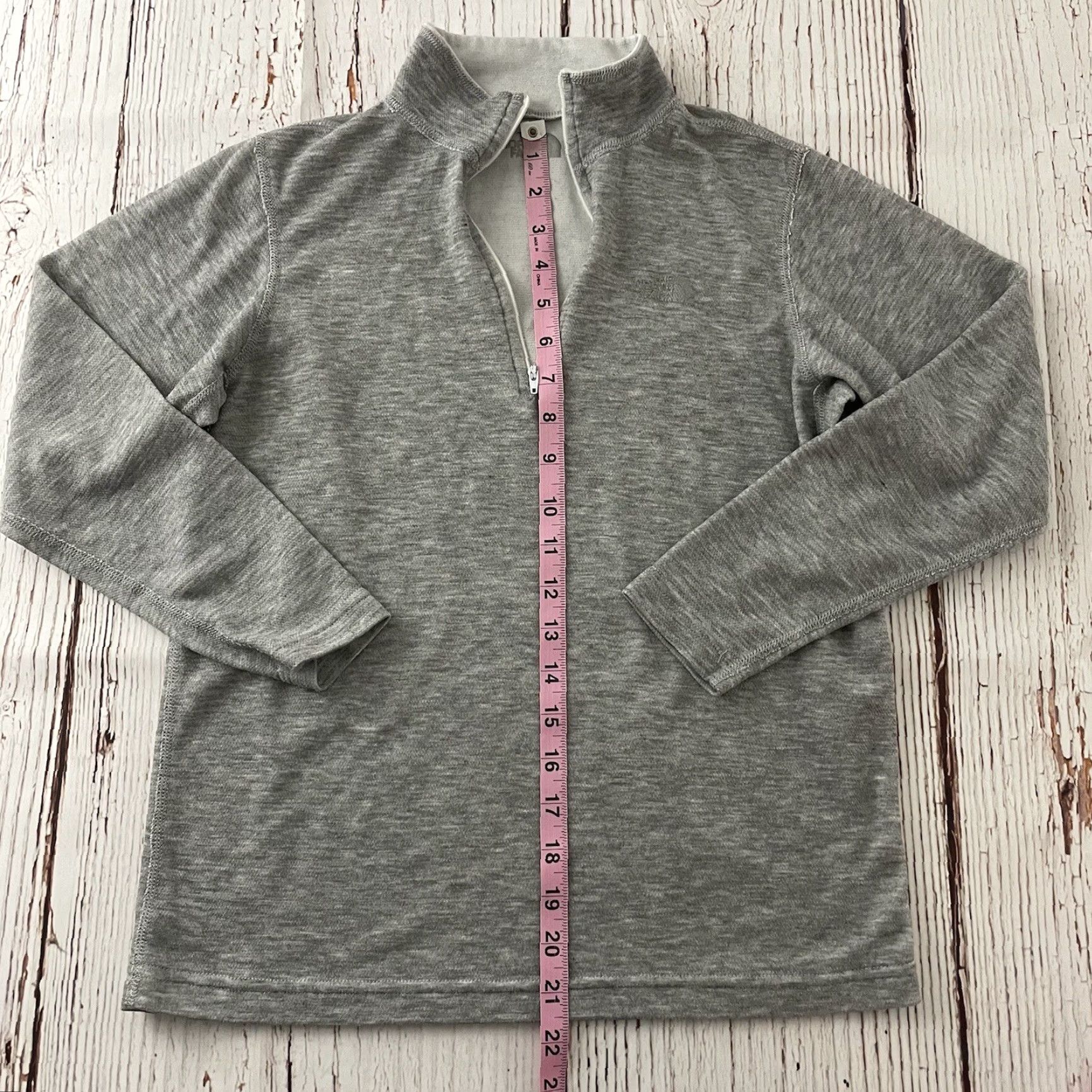 The North Face The North Face Pullover 1/4 Zip Long Sleeve Women's M Gray Shirt Size M / US 6-8 / IT 42-44 - 2 Thumbnail