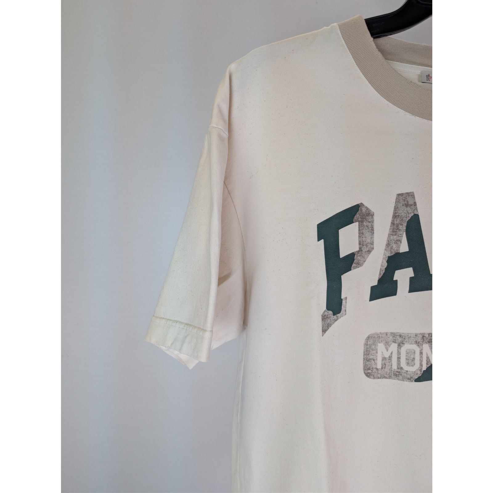 Moncler × Palm Angels o1rshd1 Short Sleeve T-Shirt in White Size US L / EU 52-54 / 3 - 5 Thumbnail