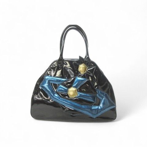Vivienne Westwood Vivienne Westwood - Black Leather Gold Orb Handbag Size ONE SIZE - 1 Thumbnail