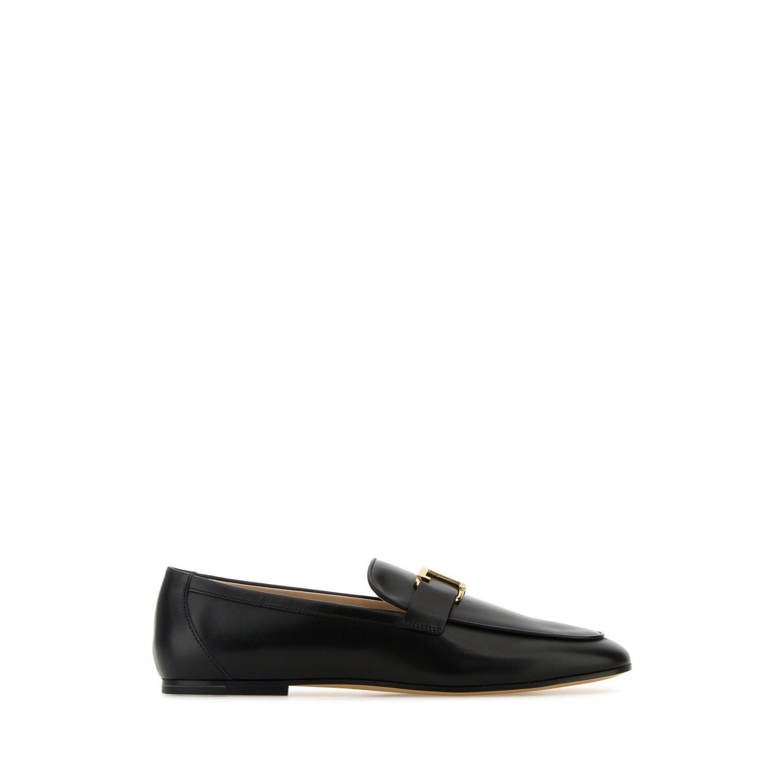 TOD'S Black Smooth Leather Loafers New & Authentic (Women's